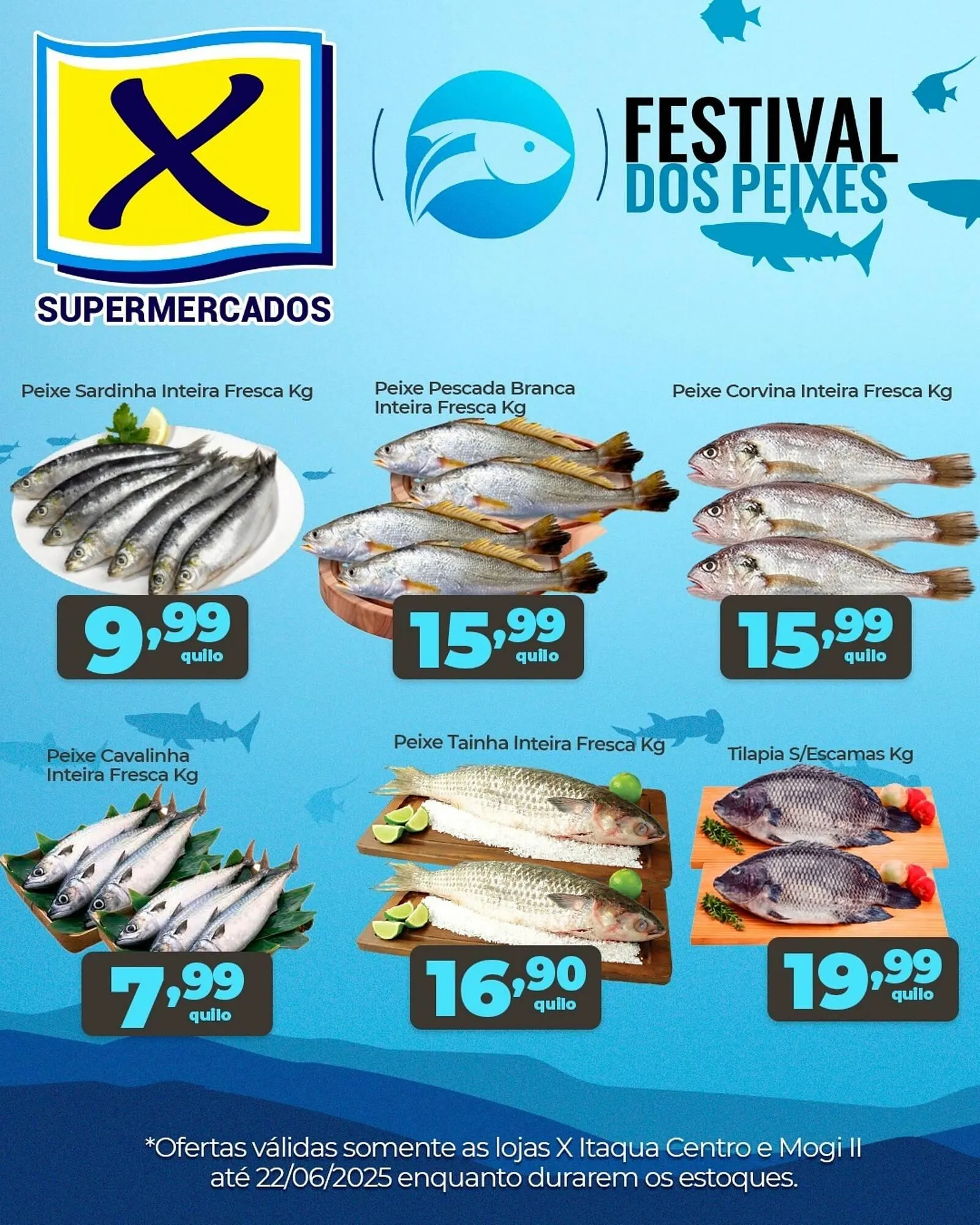 Encarte de Catálogo X Supermercados 19 de junho até 22 de junho 2025 - Pagina 1