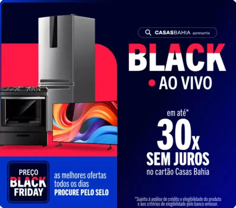 Encarte de Oferta Casas Bahia 26 de novembro até 30 de novembro 2024 - Pagina 1