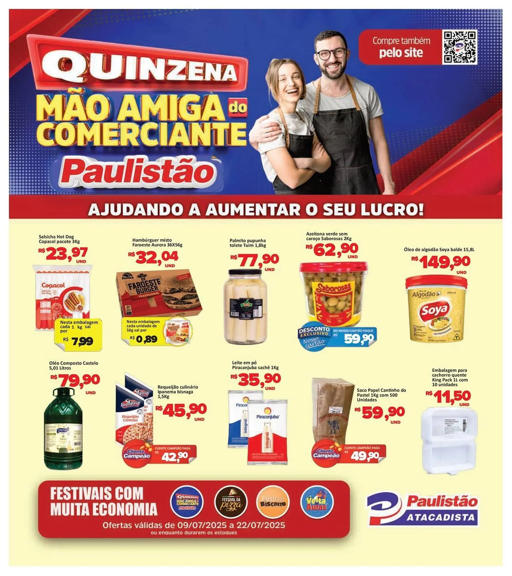 Encarte de Catálogo Paulistão Supermercados 9 de julho até 24 de julho 2025 - Pagina 1