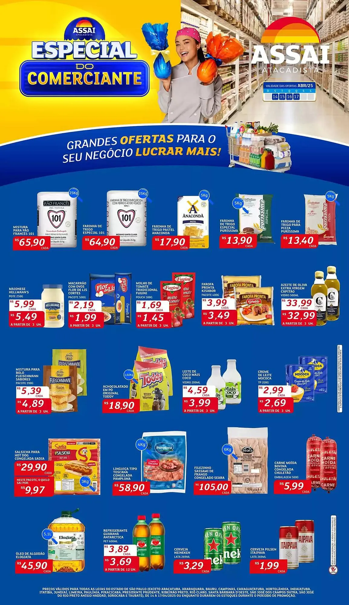 Encarte de Catálogo Assaí Atacadista 14 de abril até 17 de abril 2025 - Pagina 1