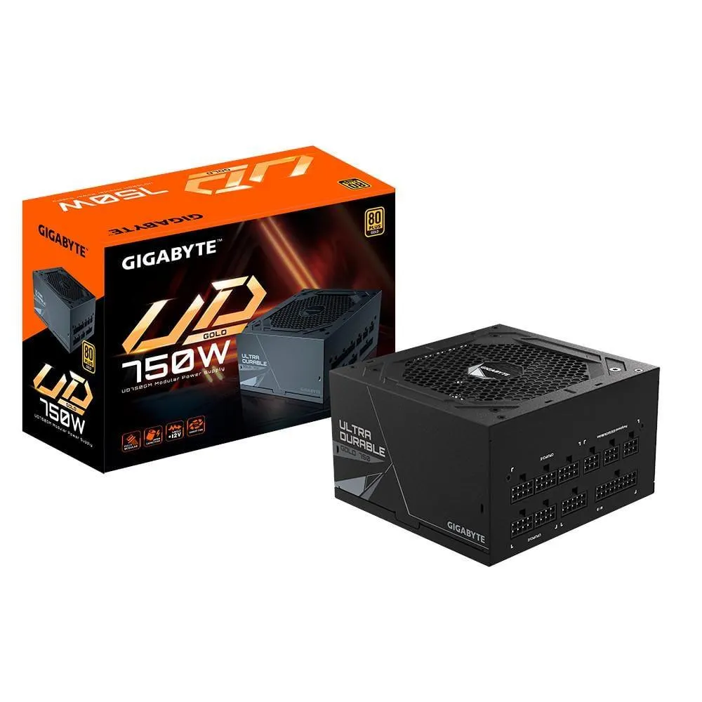 Fonte PC 750W 80 Plus Gold Gigabyte GP-UD750GM, Design Modular