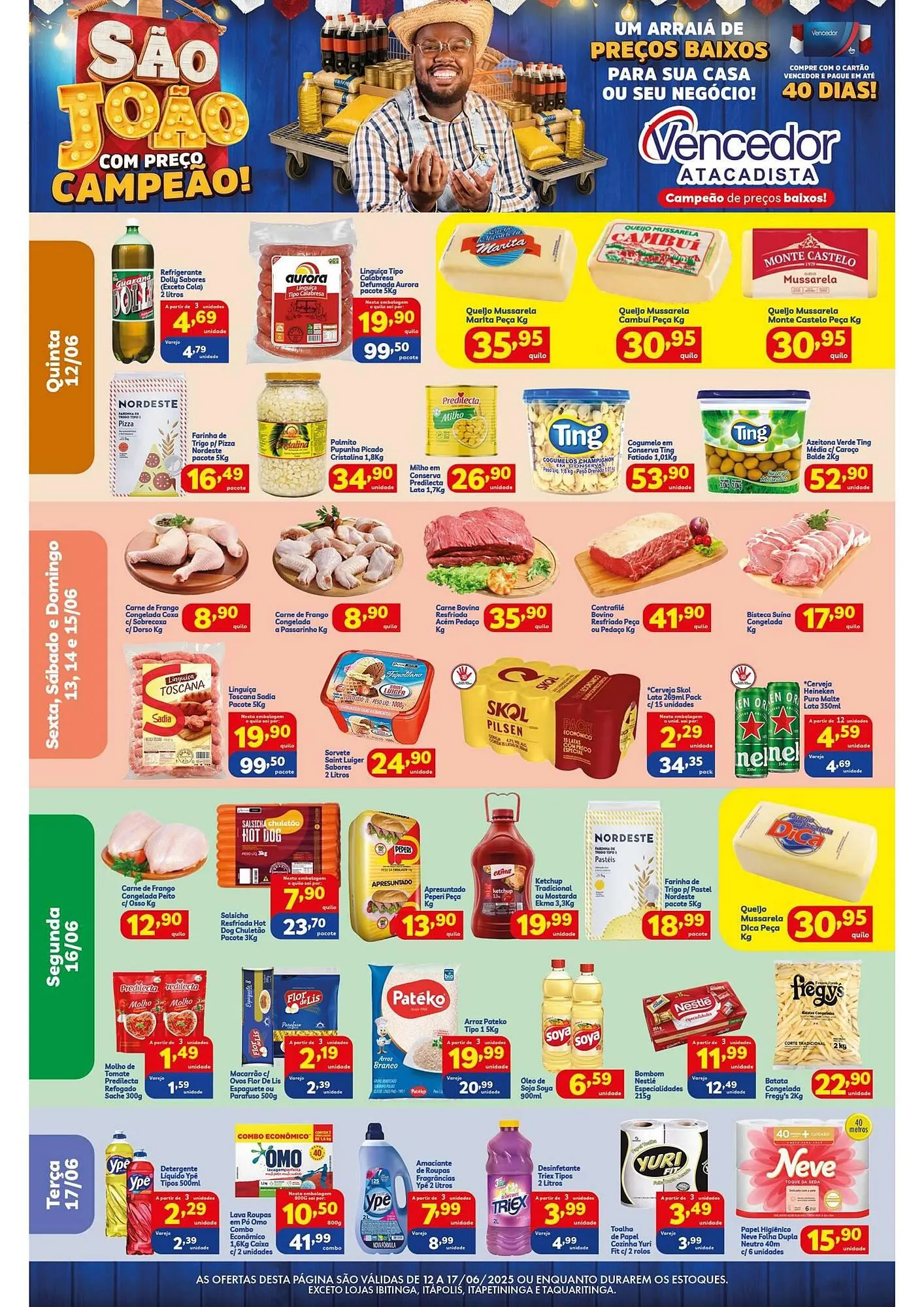 Encarte de Catálogo Vencedor Atacadista 12 de junho até 17 de junho 2025 - Pagina 1