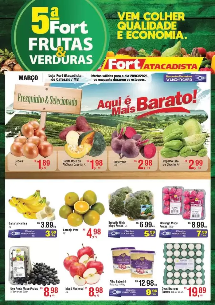 Encarte de FLV 5ª Verde 20 MAR 25 20 de março até 20 de março 2025 - Pagina 1