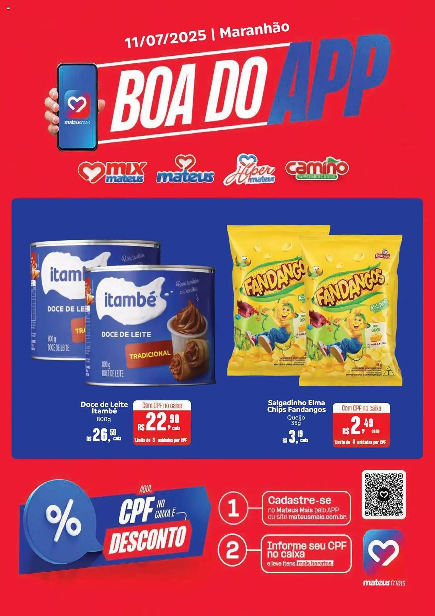 Encarte de Catálogo Supermercados Mateus 11 de julho até 11 de julho 2025 - Pagina 1