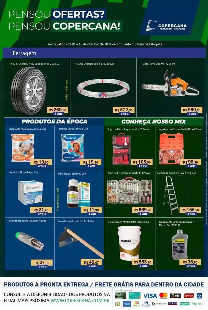 Encarte de Ofertas Copercana 1 de outubro até 15 de outubro 2024 - Pagina 1