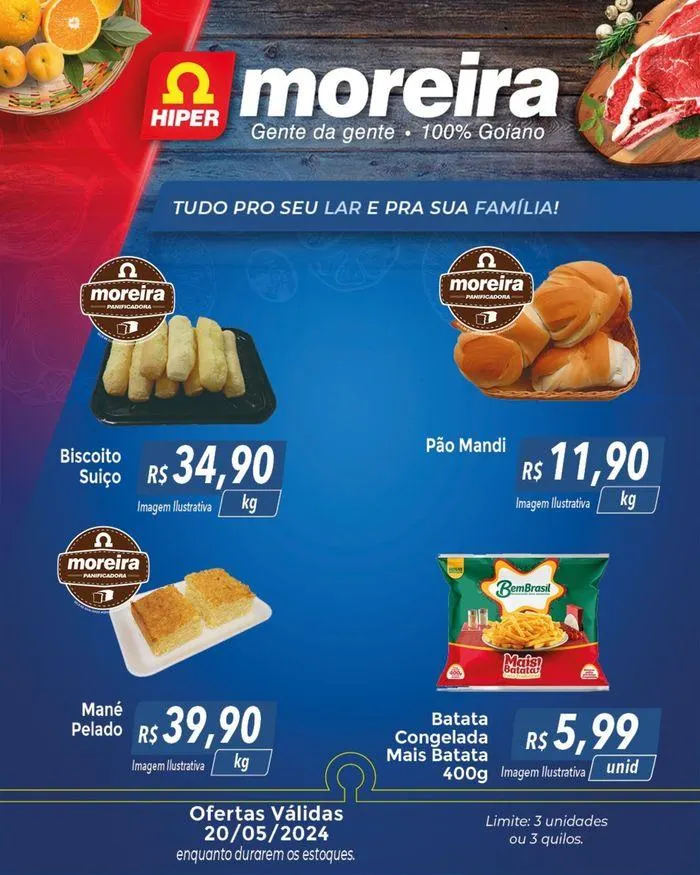 Encarte de Ofertas Hiper Moreira 20 de maio até 20 de maio 2024 - Pagina 1