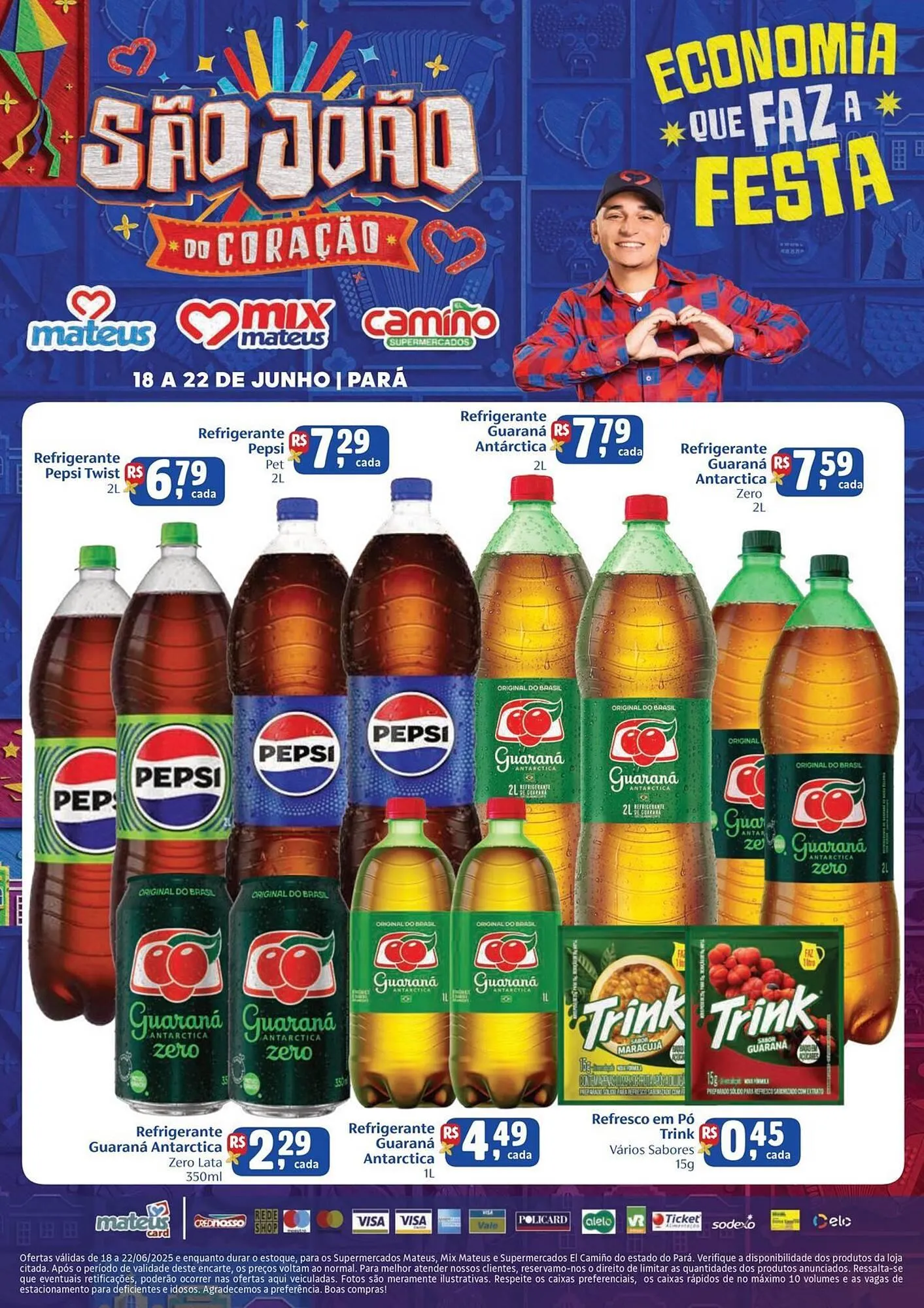 Encarte de Catálogo Supermercados Mateus 18 de junho até 22 de junho 2025 - Pagina 1
