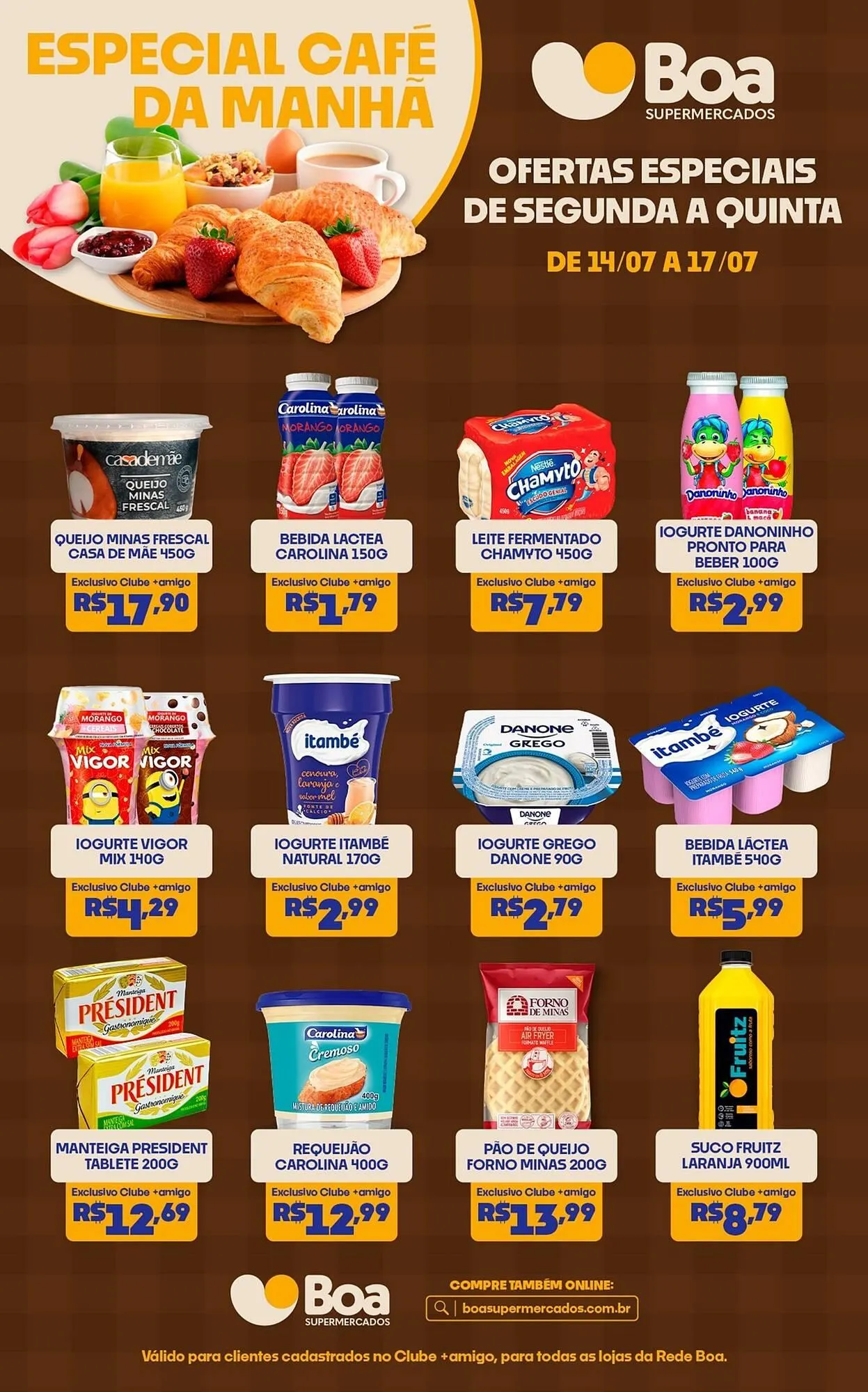 Encarte de Catálogo Boa Supermercados 14 de julho até 17 de julho 2025 - Pagina 1