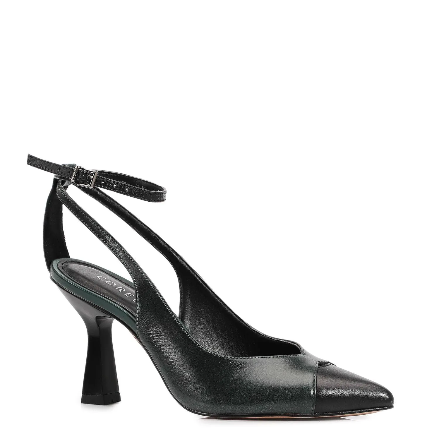 Scarpin Couro Verde