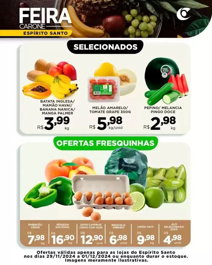Encarte de Encarte Carone 29 de novembro até 1 de dezembro 2024 - Pagina 1