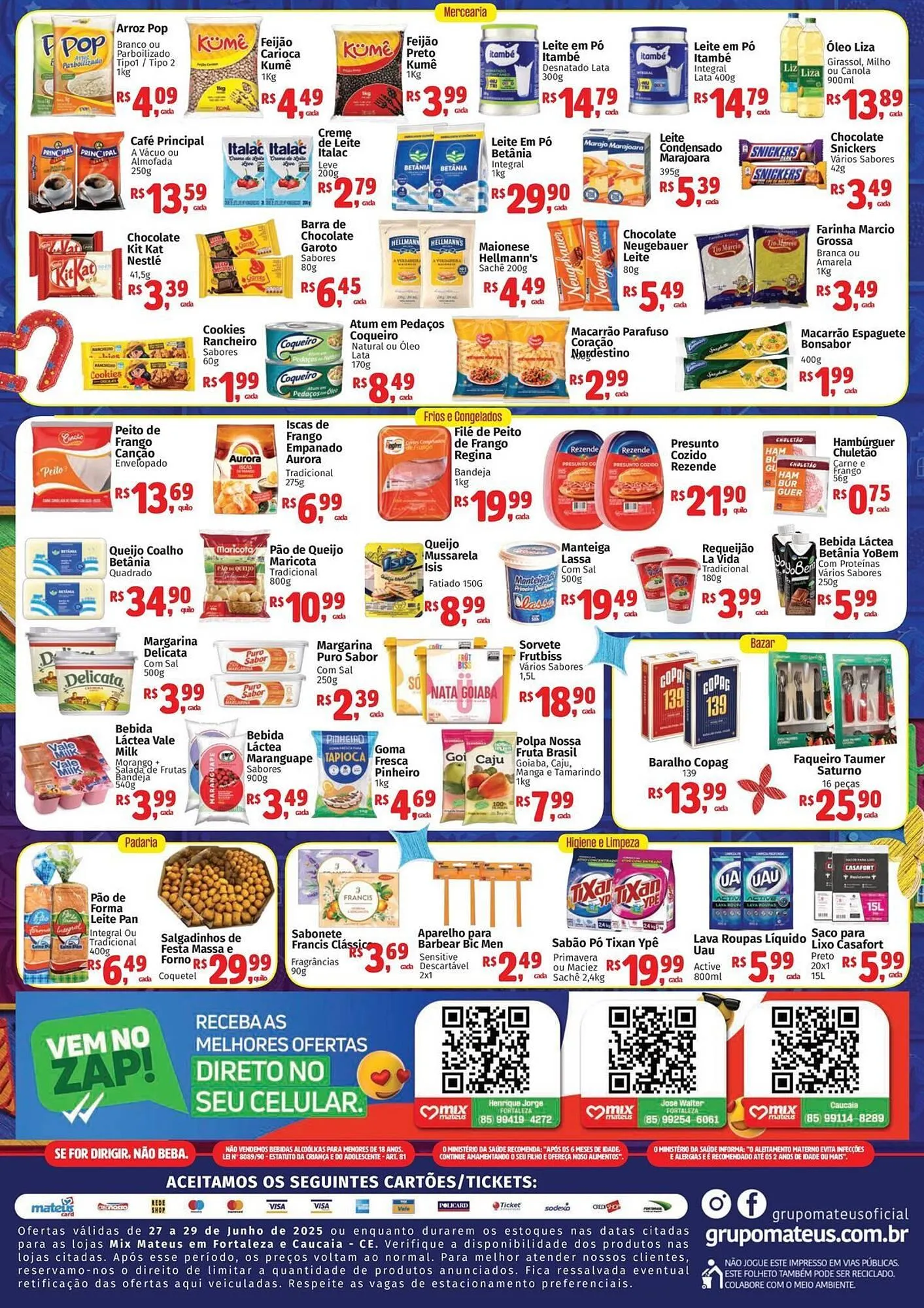 Encarte de Catálogo Supermercados Mateus 27 de junho até 29 de junho 2025 - Pagina 2