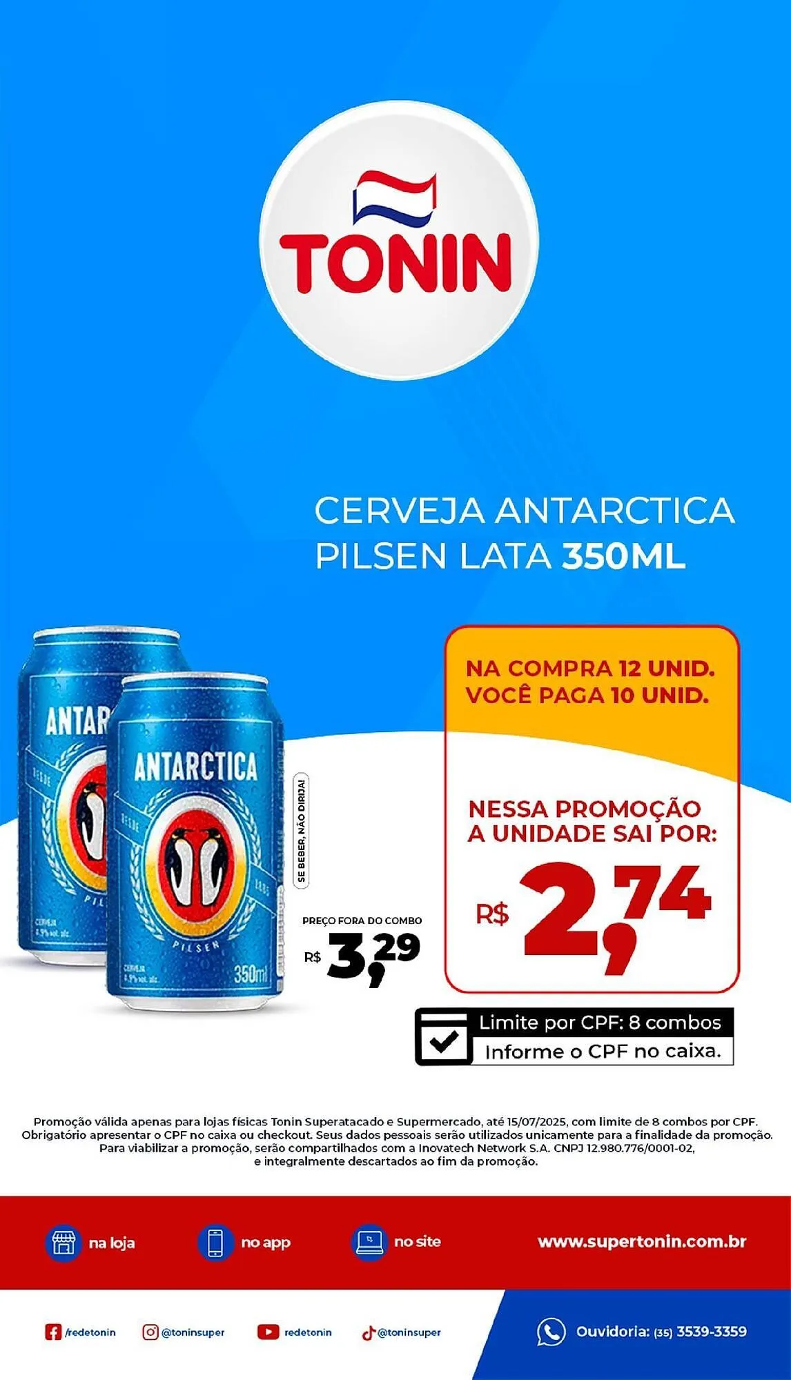 Encarte de Catálogo Tonin Superatacado 10 de julho até 15 de julho 2025 - Pagina 1