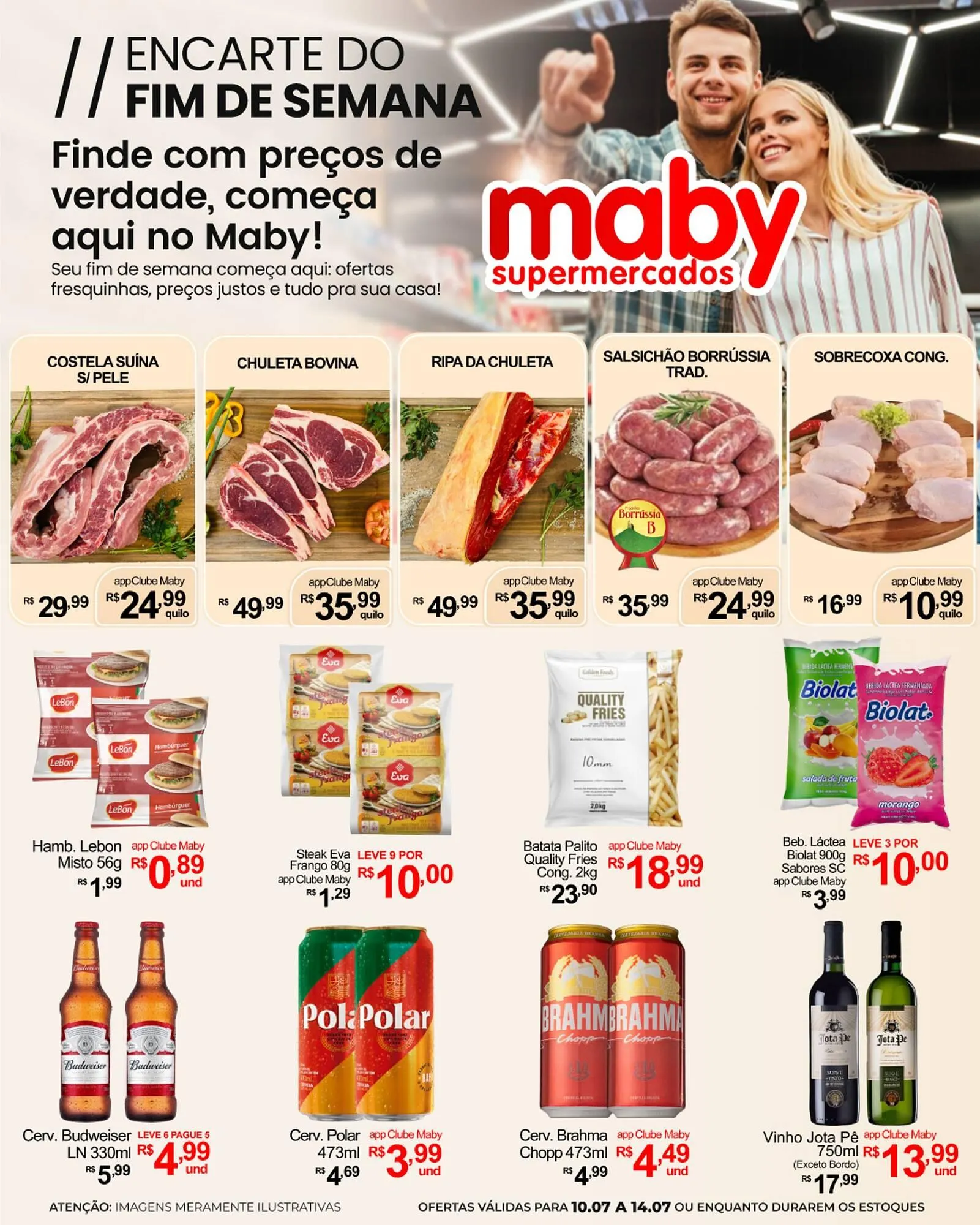 Encarte de Catálogo Maby Supermercados 10 de julho até 14 de julho 2025 - Pagina 1
