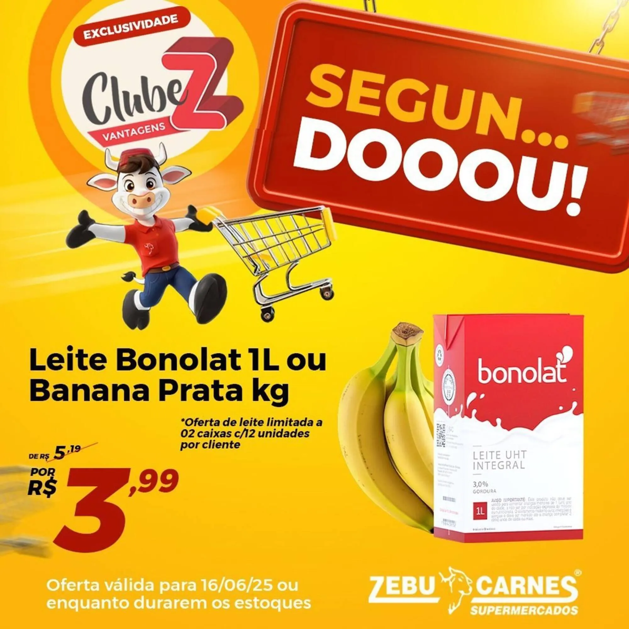 Encarte de Catálogo Zebu Carnes Supermercados 16 de junho até 25 de junho 2025 - Pagina 1