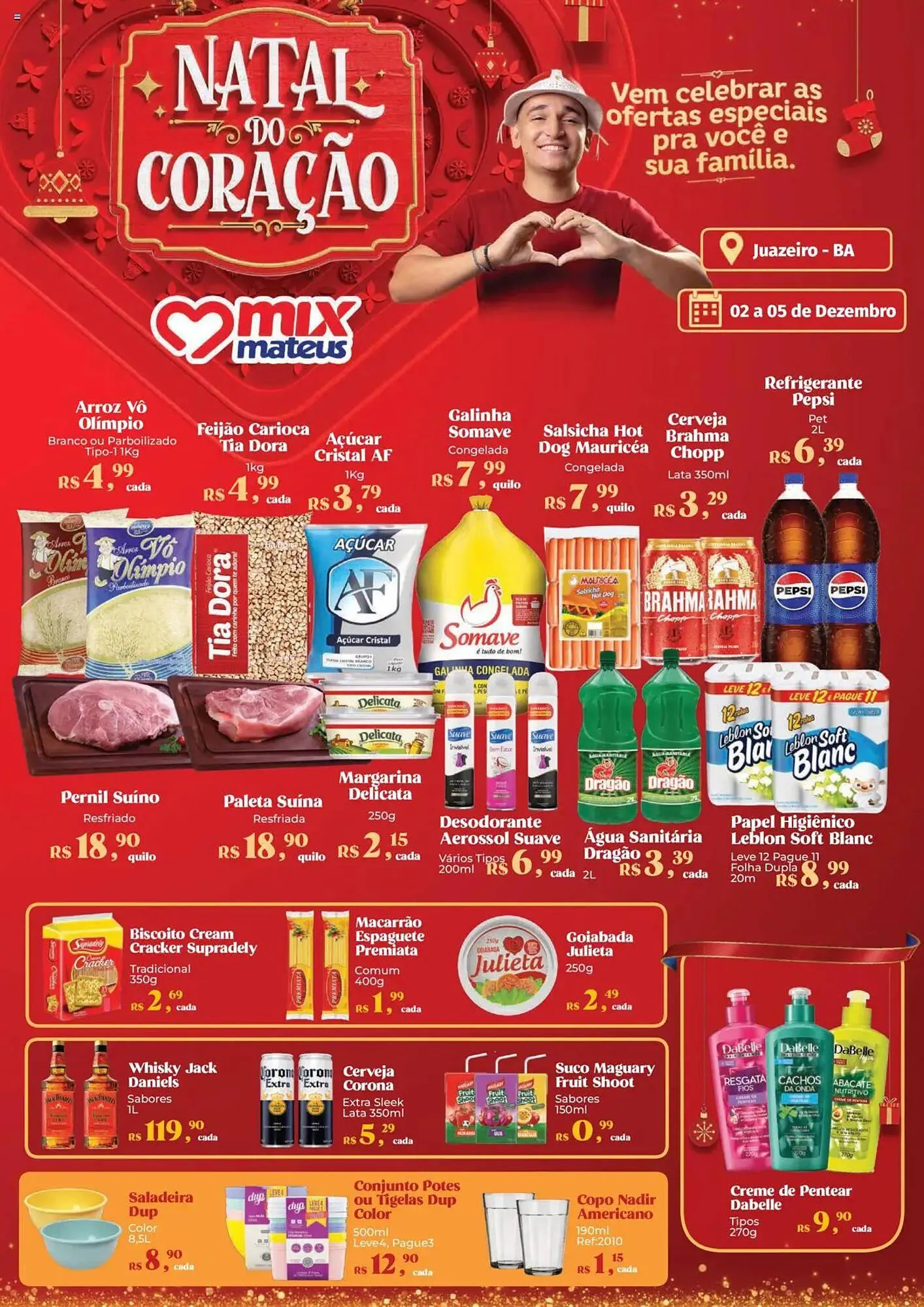 Encarte de Catálogo Supermercados Mateus 2 de dezembro até 5 de dezembro 2024 - Pagina 1