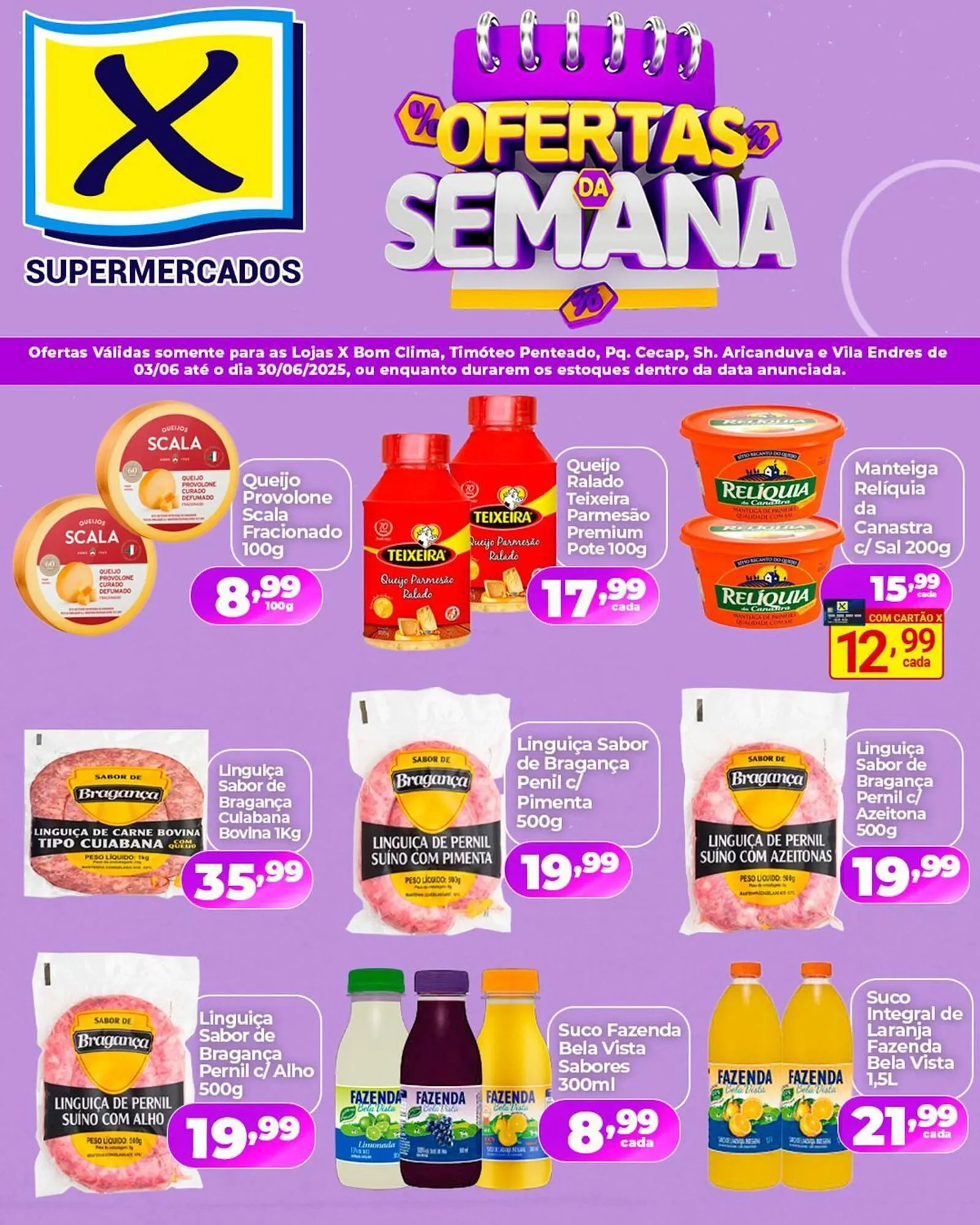 Encarte de Catálogo X Supermercados 4 de junho até 30 de junho 2025 - Pagina 3