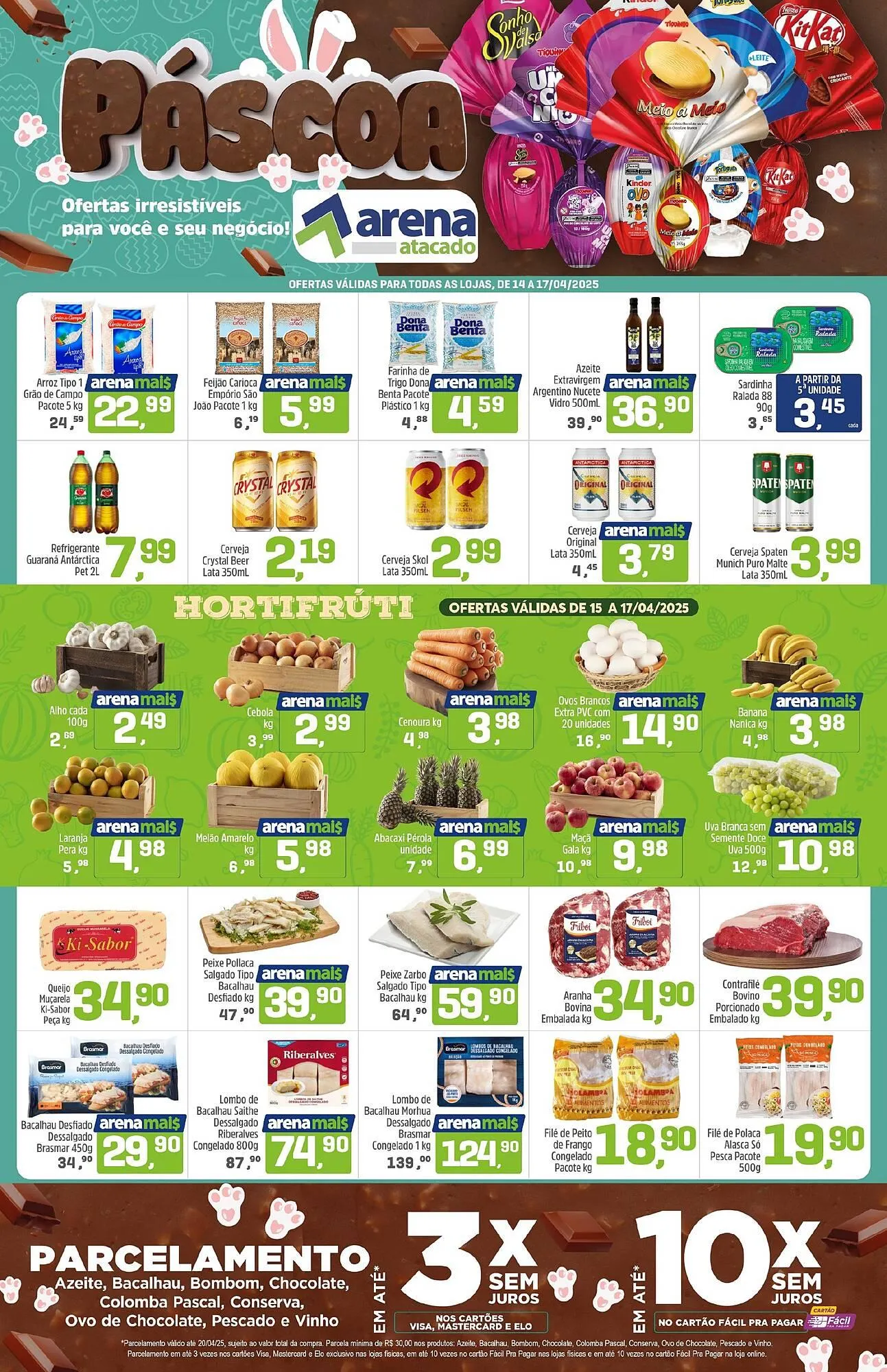 Encarte de Catálogo Arena Atacado 14 de abril até 17 de abril 2025 - Pagina 1