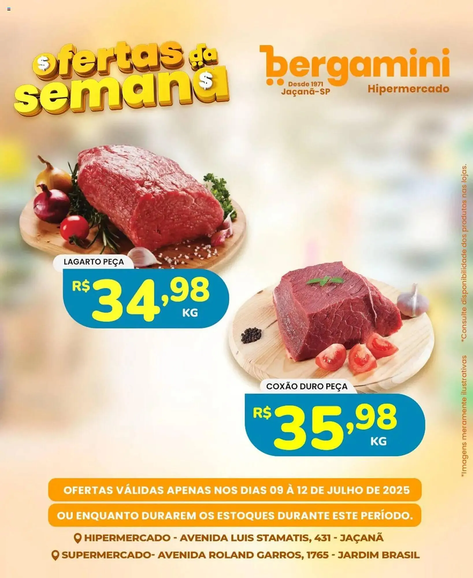 Encarte de Catálogo Supermercado Bergamini 9 de julho até 13 de julho 2025 - Pagina 1