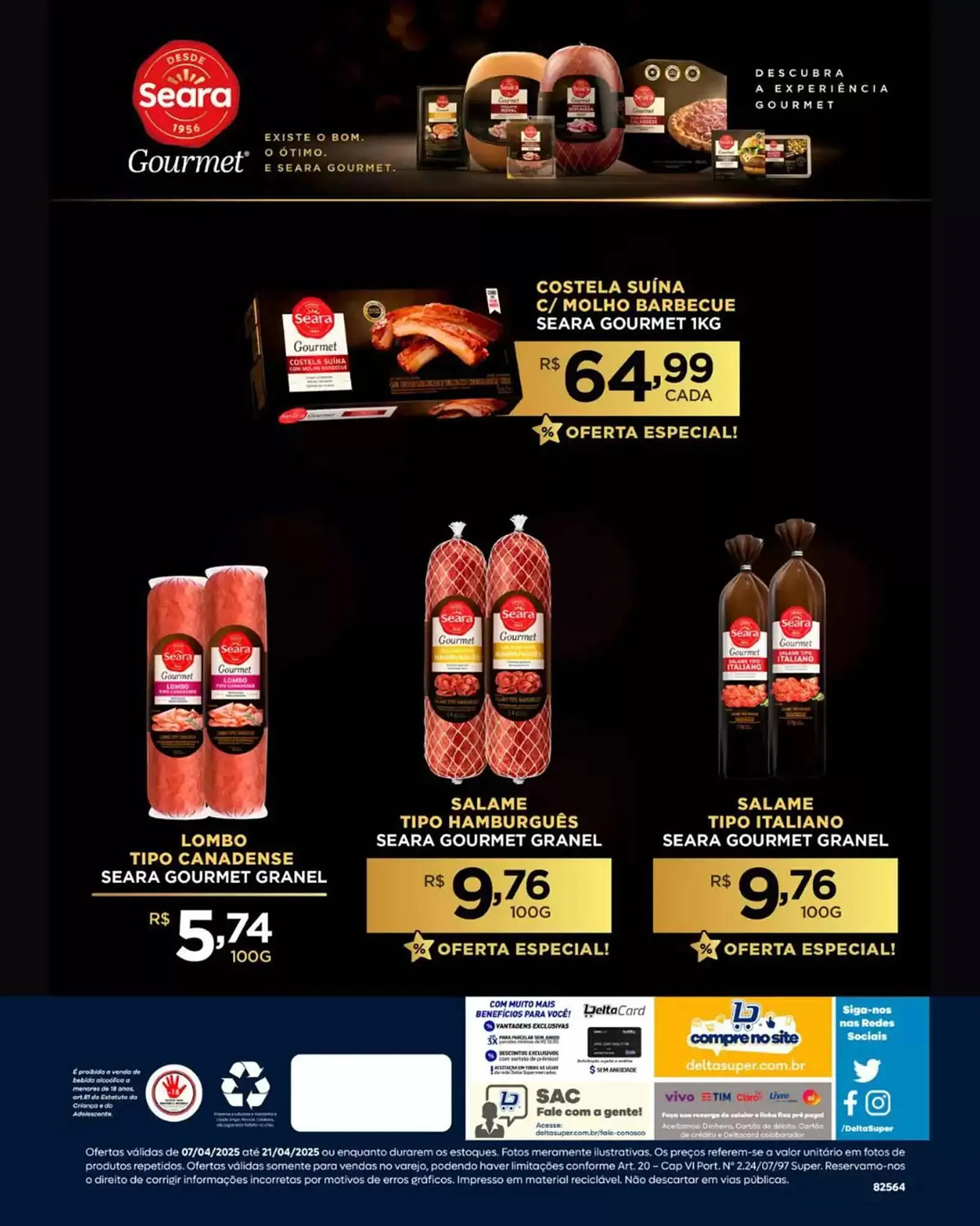 Encarte de Catálogo Delta Supermercados 7 de abril até 21 de abril 2025 - Pagina 1