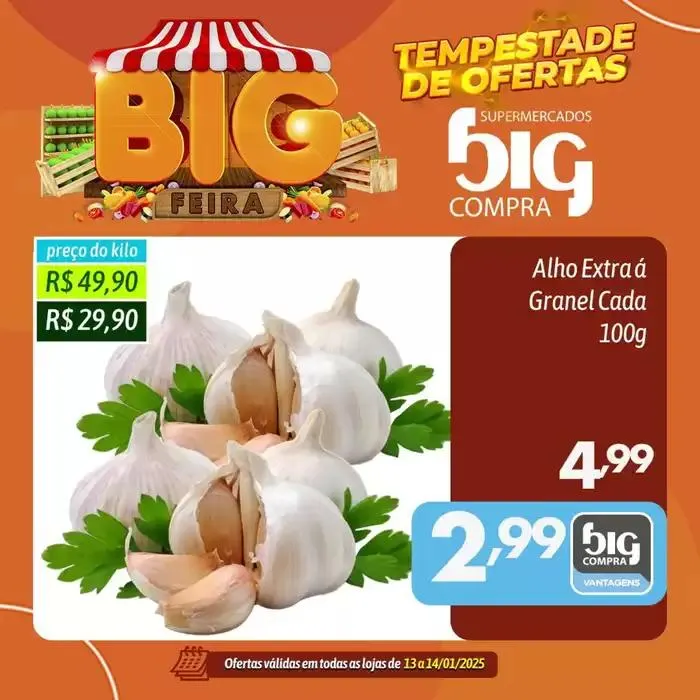 Encarte de Encarte Supermercados Big Compra 13 de janeiro até 14 de janeiro 2025 - Pagina 1