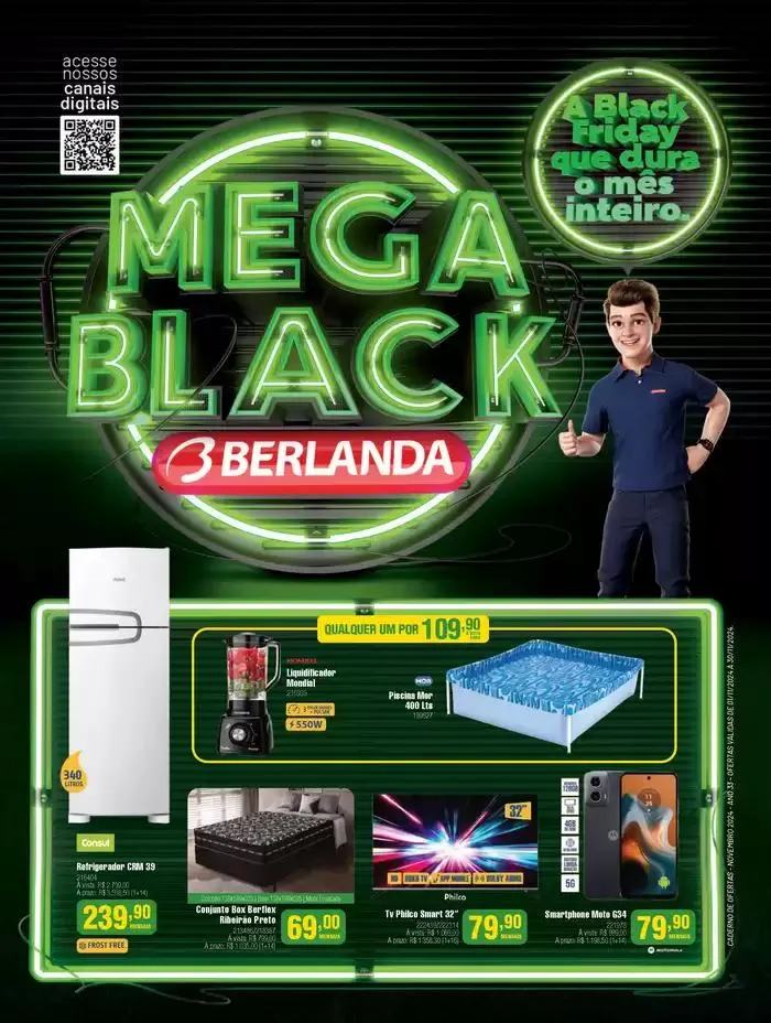 Encarte de Mega black ! 4 de novembro até 30 de novembro 2024 - Pagina 1