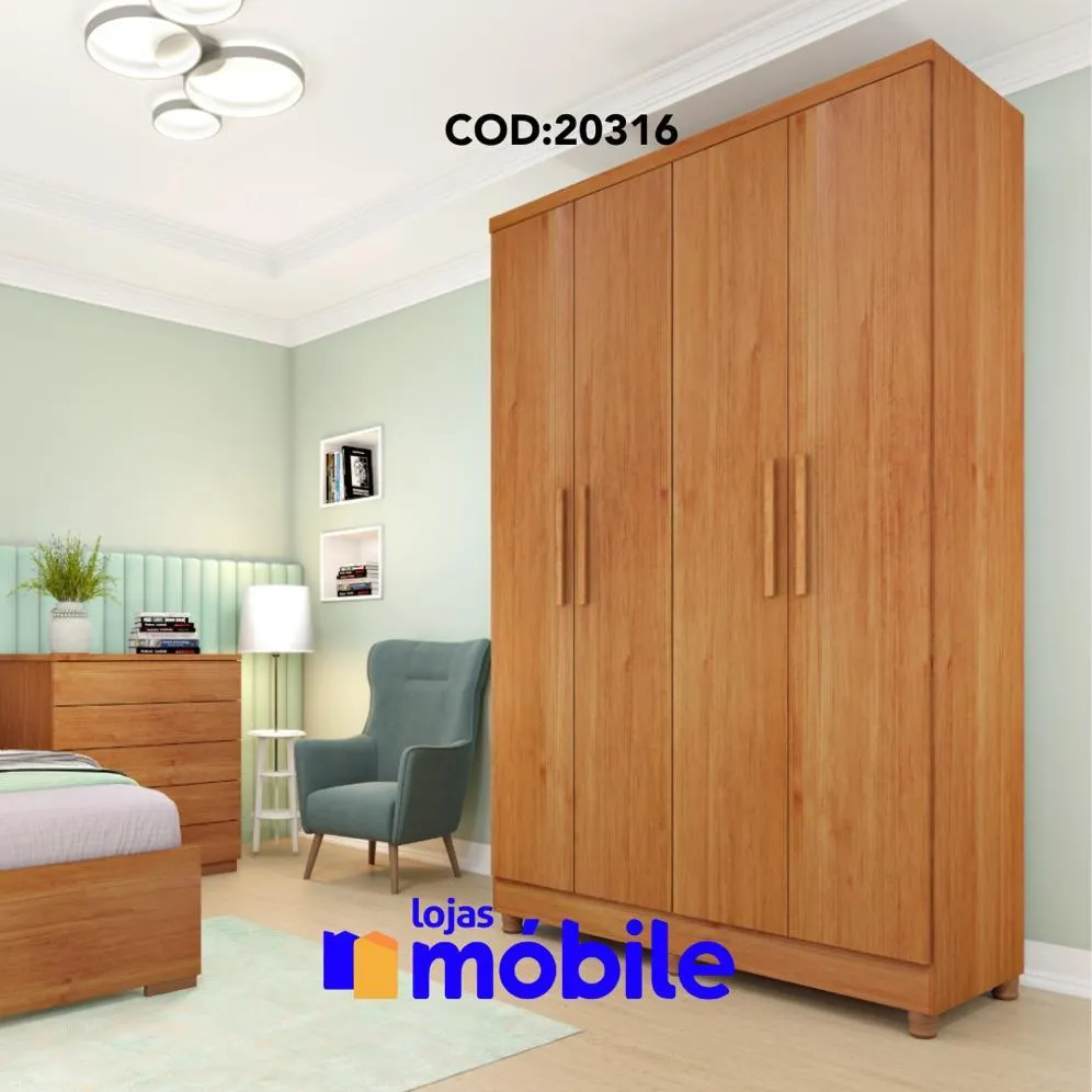Guarda Roupa Gold 4 Portas (20316)