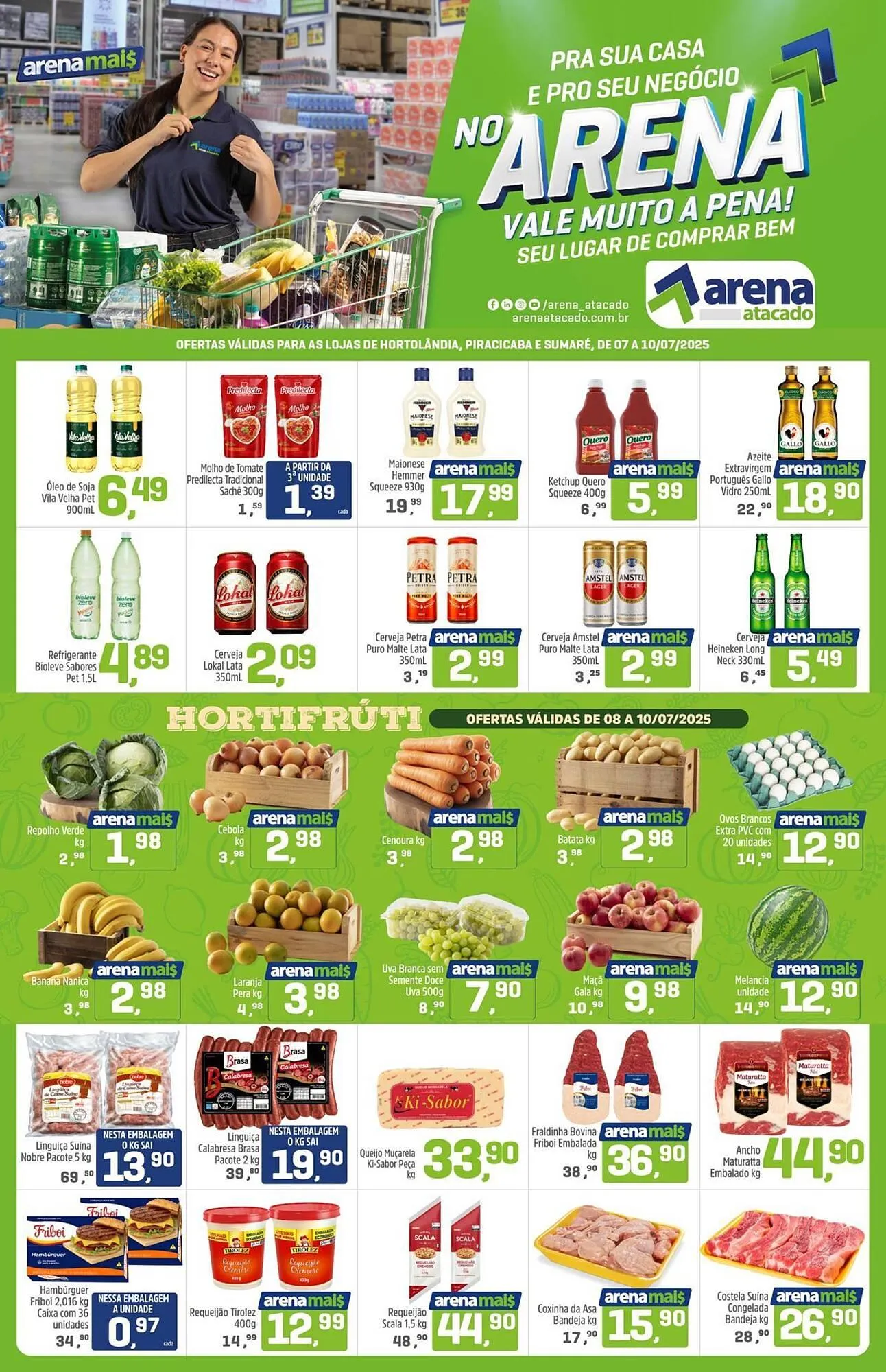 Encarte de Catálogo Arena Atacado 8 de julho até 10 de julho 2025 - Pagina 1