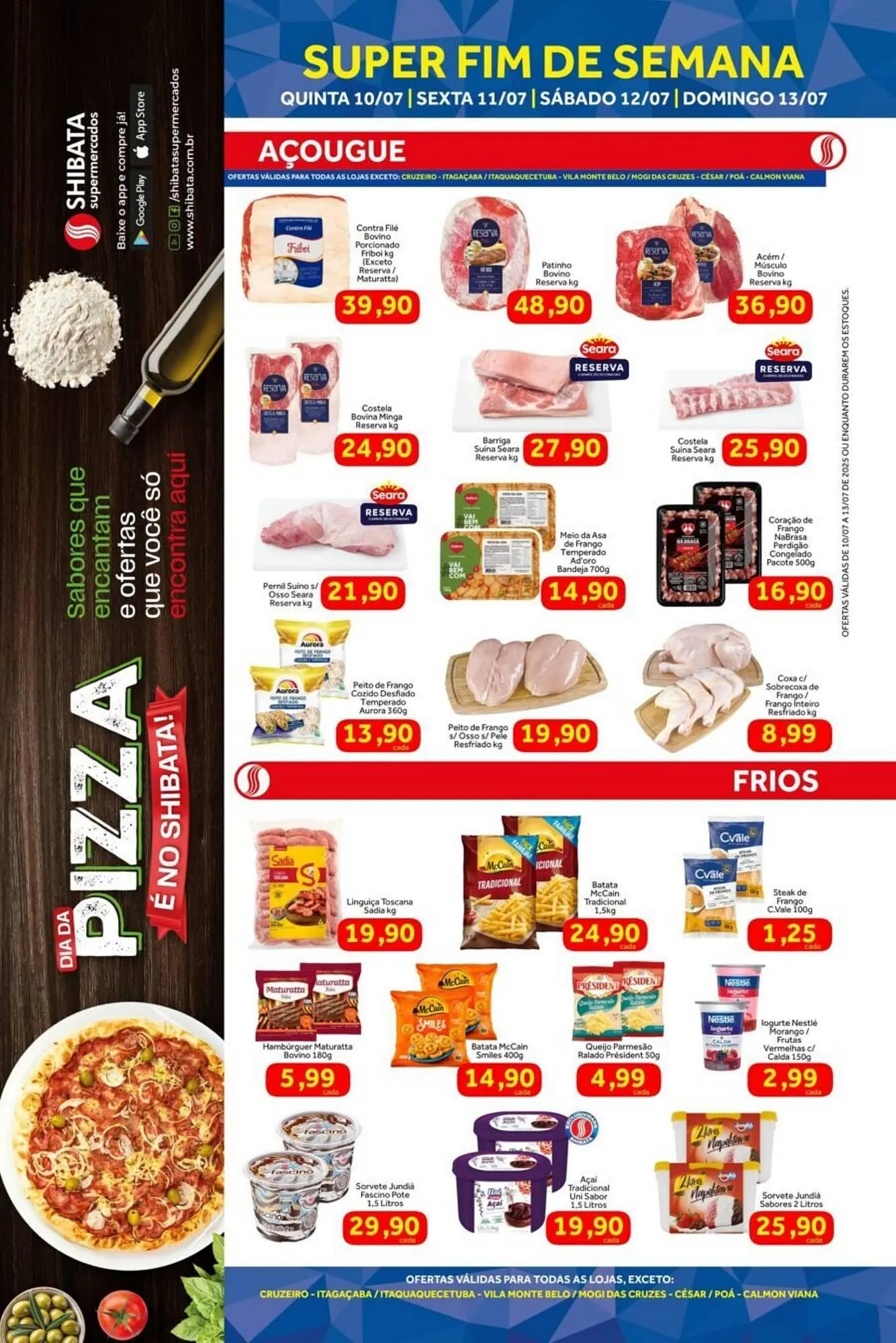 Encarte de Catálogo Shibata Supermercados 10 de julho até 13 de julho 2025 - Pagina 1