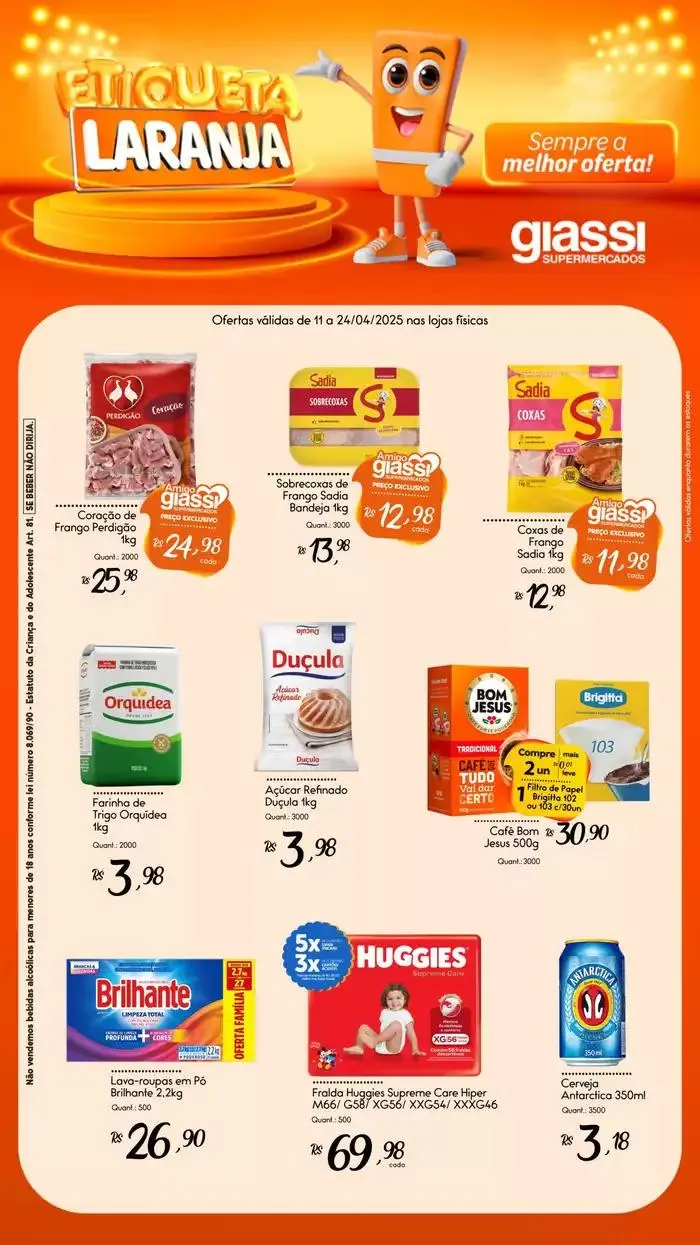Encarte de Encarte Giassi 15 de abril até 24 de abril 2025 - Pagina 1