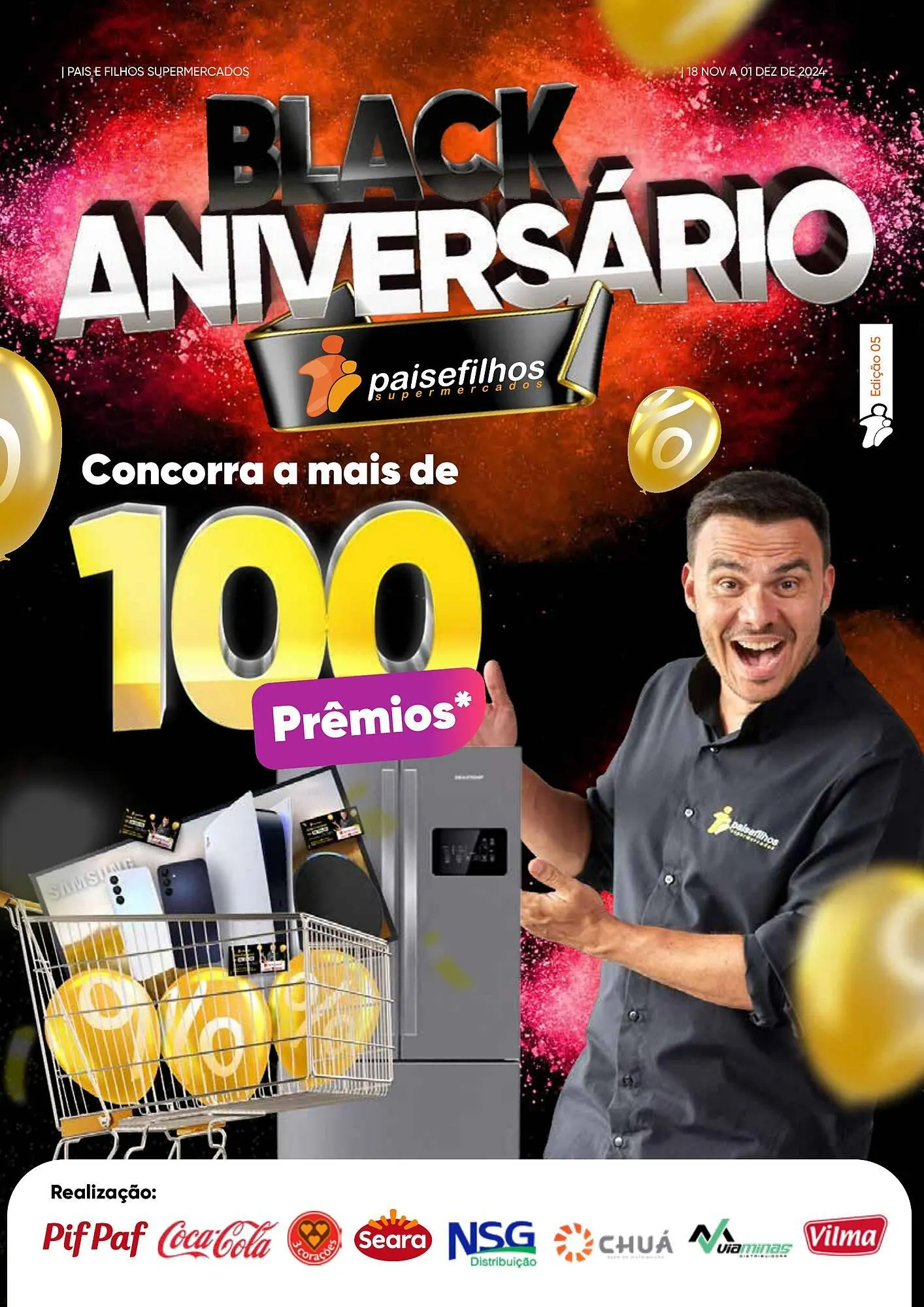 Encarte de Catálogo Pais e Filhos Supermercados 18 de novembro até 30 de novembro 2024 - Pagina 1