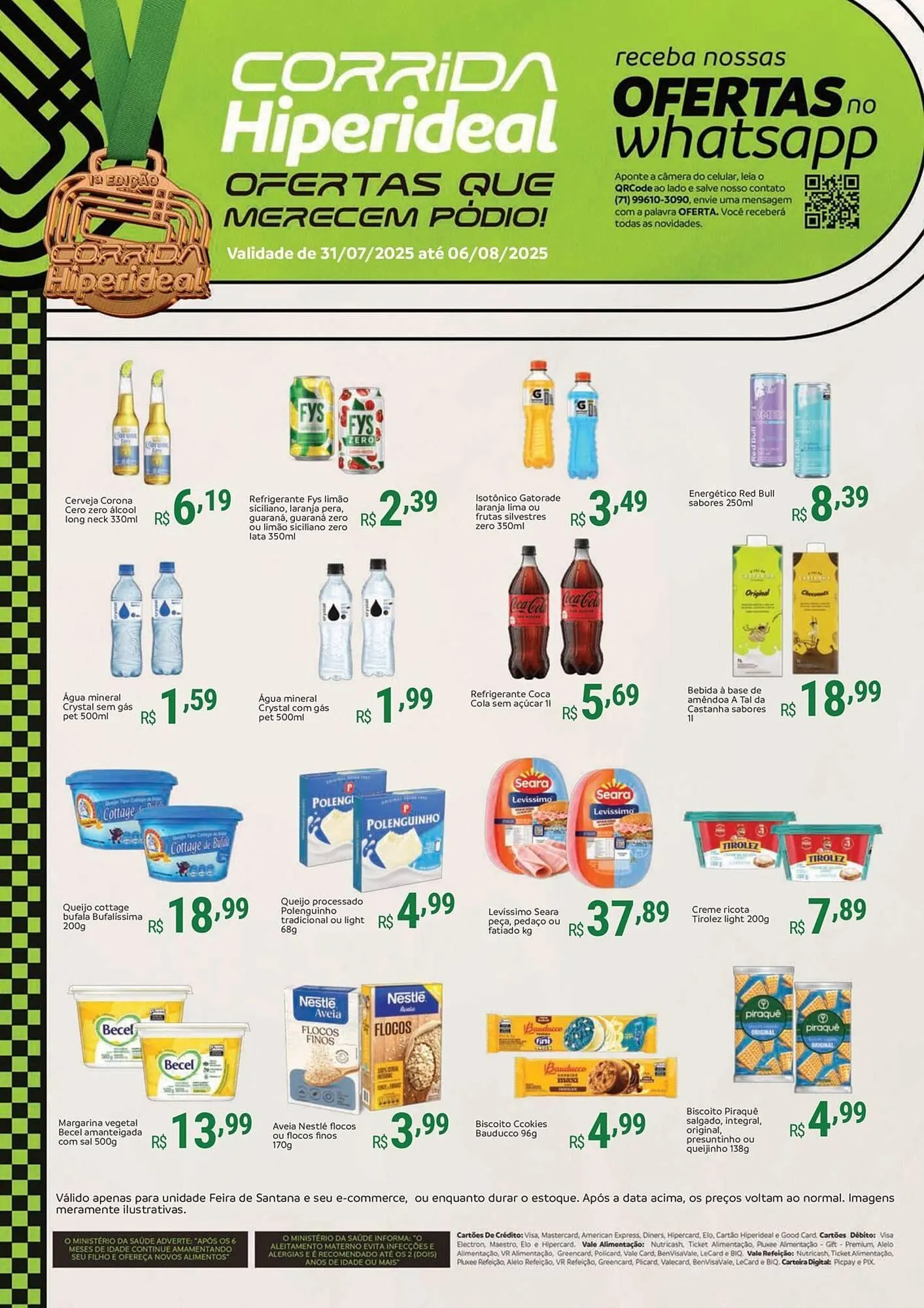 Encarte de Catálogo Hiperideal Supermercados 30 de julho até 6 de agosto 2025 - Pagina 1