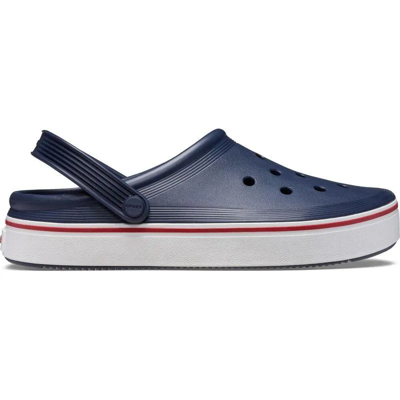 Sandália Crocs Off Court Clog Juvenil NAVY/PEPPER