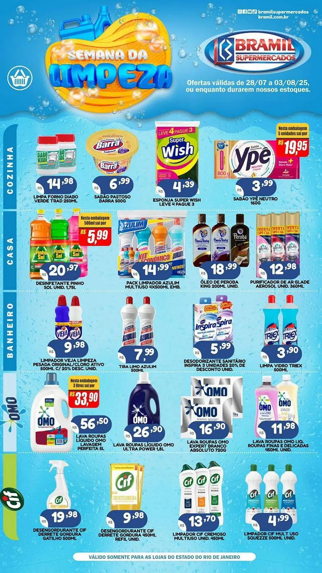 Encarte de Catálogo Bramil Supermercados 28 de julho até 3 de agosto 2025 - Pagina 1