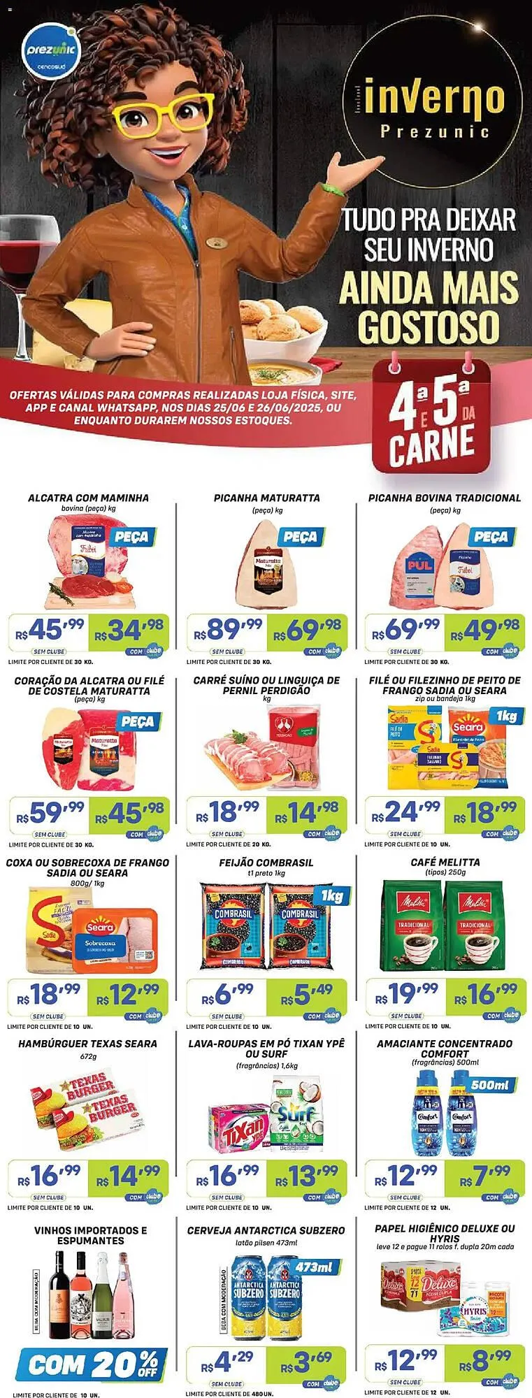 Encarte de Catálogo Prezunic 25 de junho até 26 de junho 2025 - Pagina 1