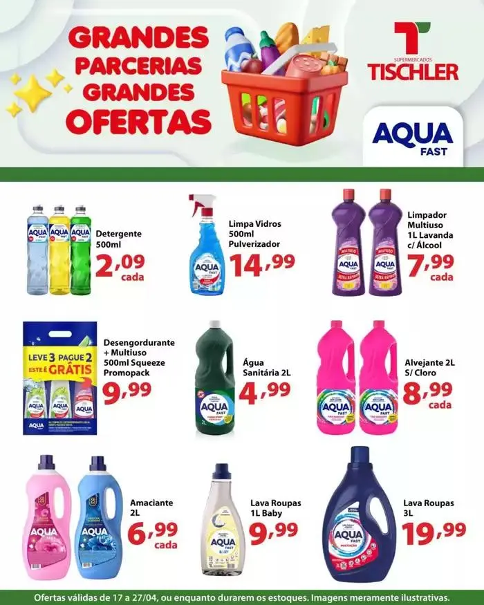 Encarte de Encarte Supermercados Tischler 17 de abril até 27 de abril 2025 - Pagina 1