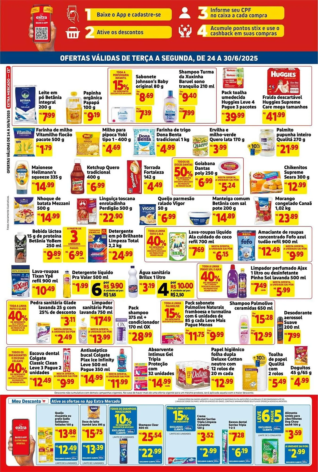 Encarte de Catálogo Mercado Extra 24 de junho até 30 de junho 2025 - Pagina 2