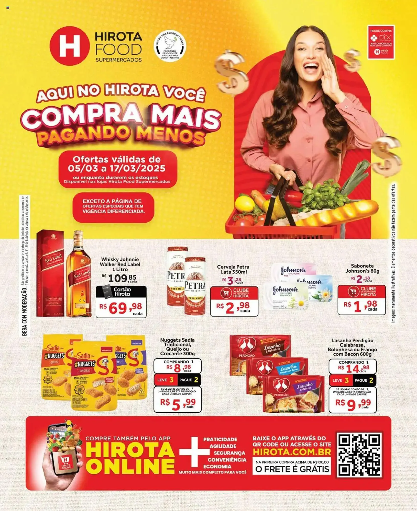 Encarte de Catálogo Hirota Food Supermercado 5 de março até 17 de março 2025 - Pagina 1