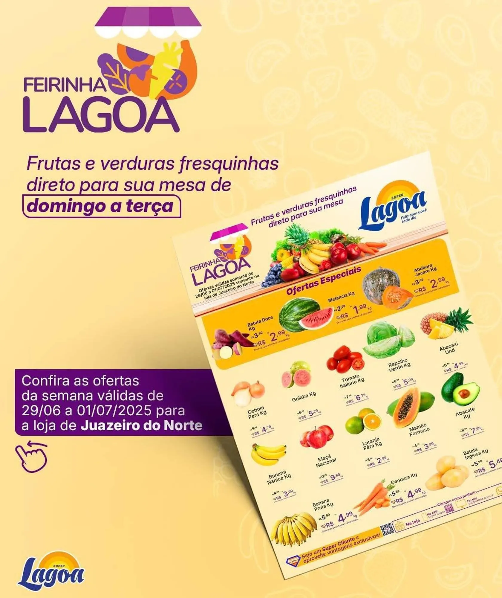 Encarte de Catálogo Super Lagoa 29 de junho até 1 de julho 2025 - Pagina 1
