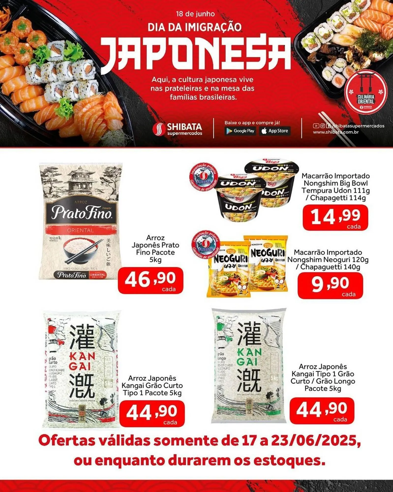 Encarte de Catálogo Shibata Supermercados 17 de junho até 23 de junho 2025 - Pagina 1