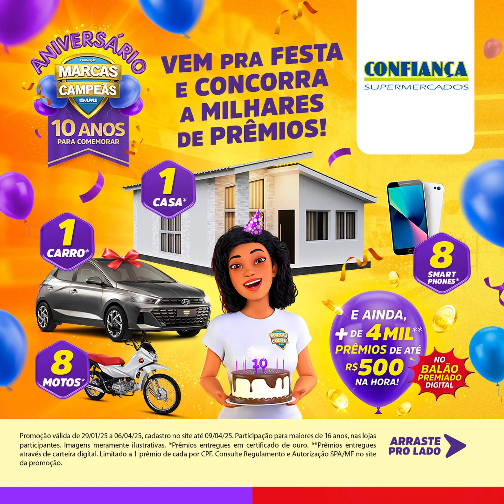 Encarte de Catálogo Confiança Supermercados 29 de janeiro até 6 de abril 2025 - Pagina 1