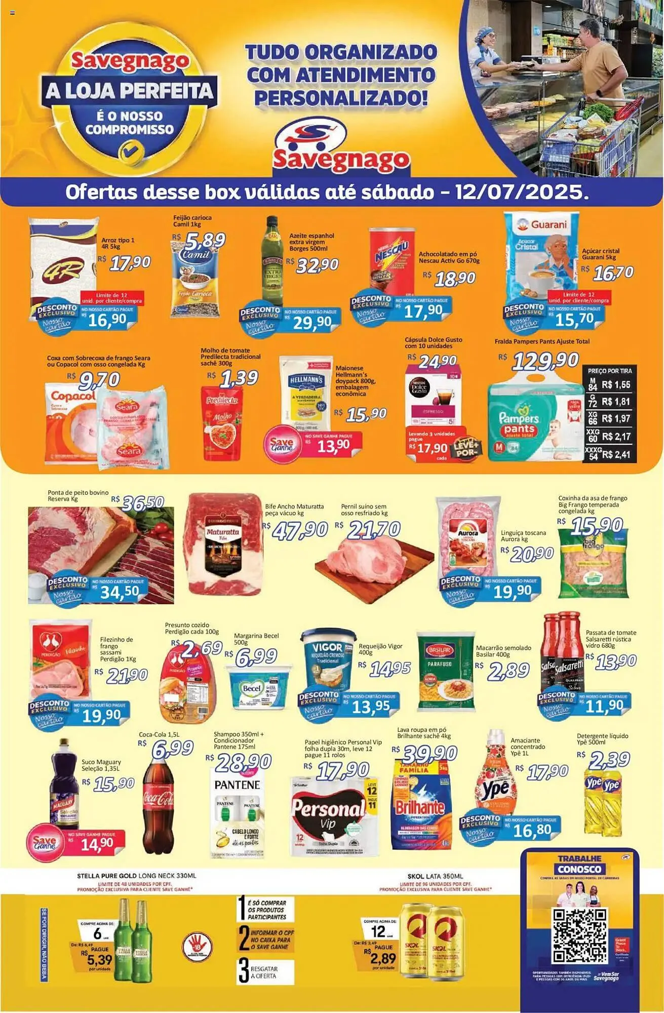 Encarte de Catálogo Supermercados Savegnago 10 de julho até 14 de julho 2025 - Pagina 1