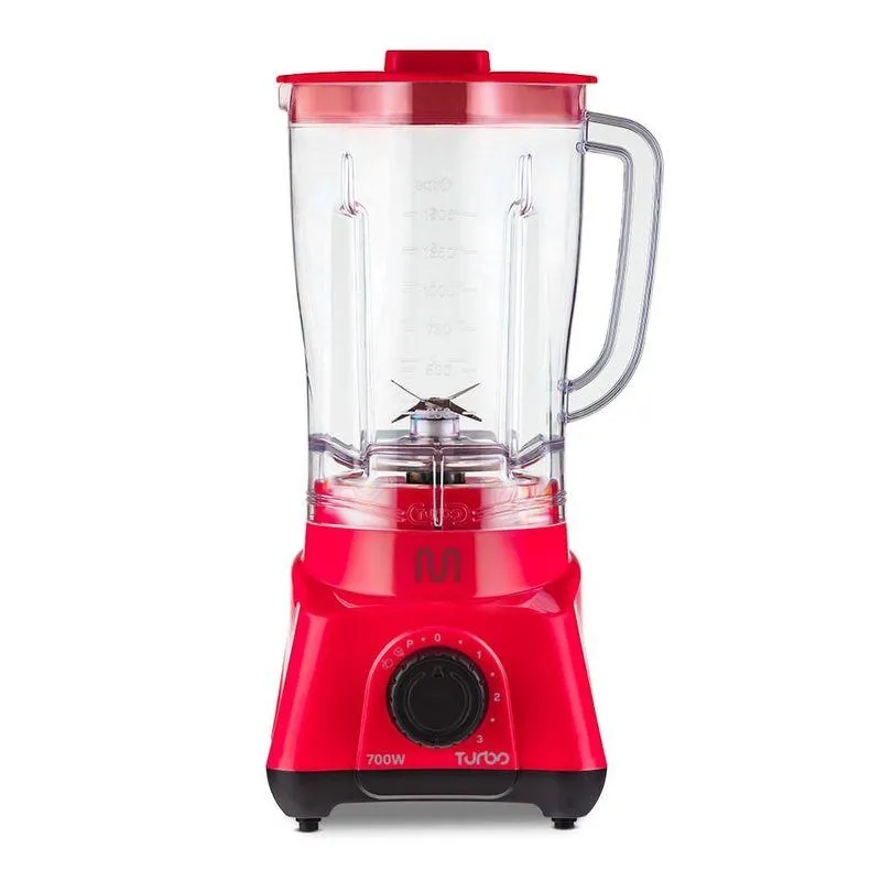 Liquidificador Turbo 700 Vermelho com Filtro 220V Multi - LQ704
