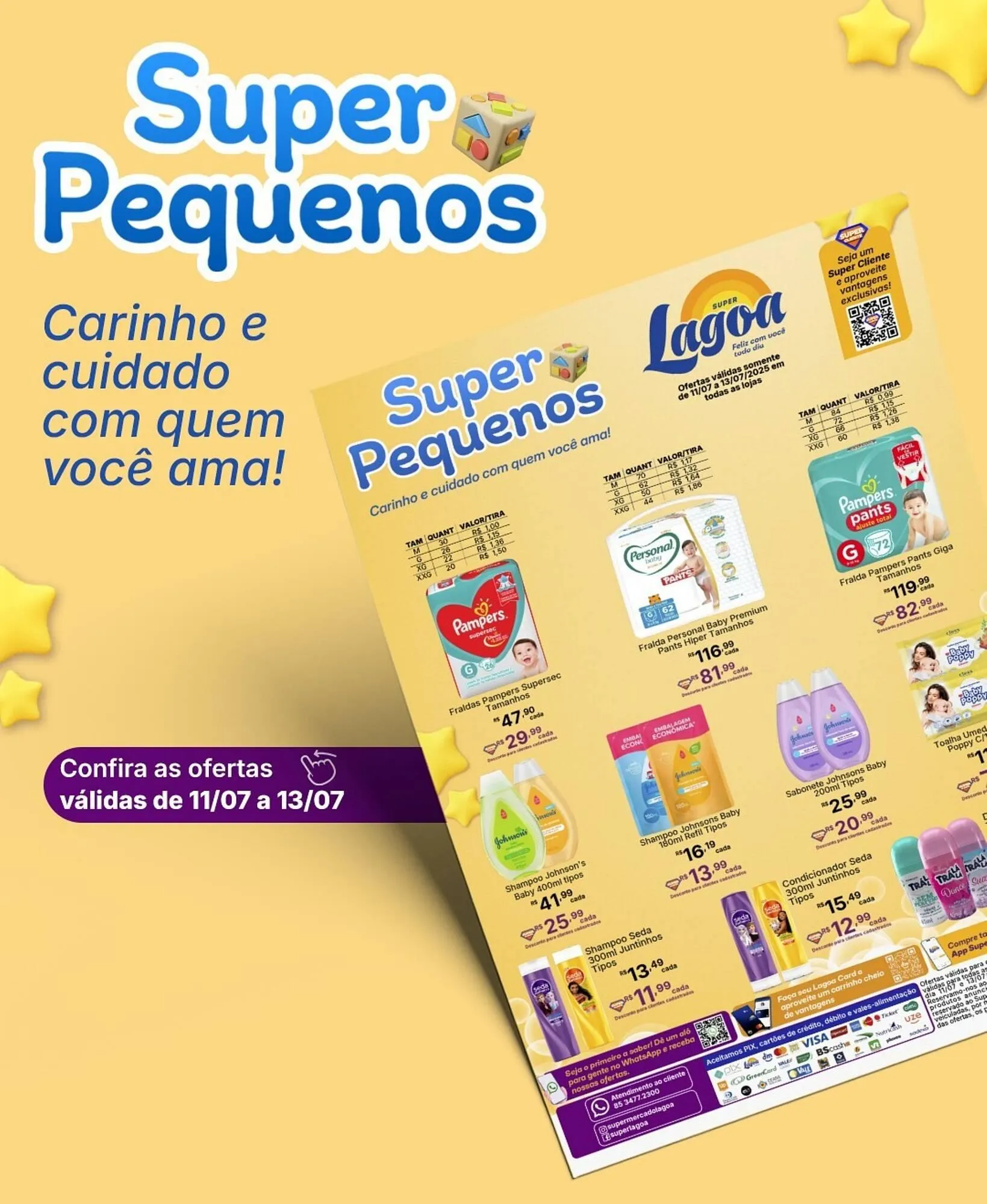Encarte de Catálogo Super Lagoa 11 de julho até 13 de julho 2025 - Pagina 1
