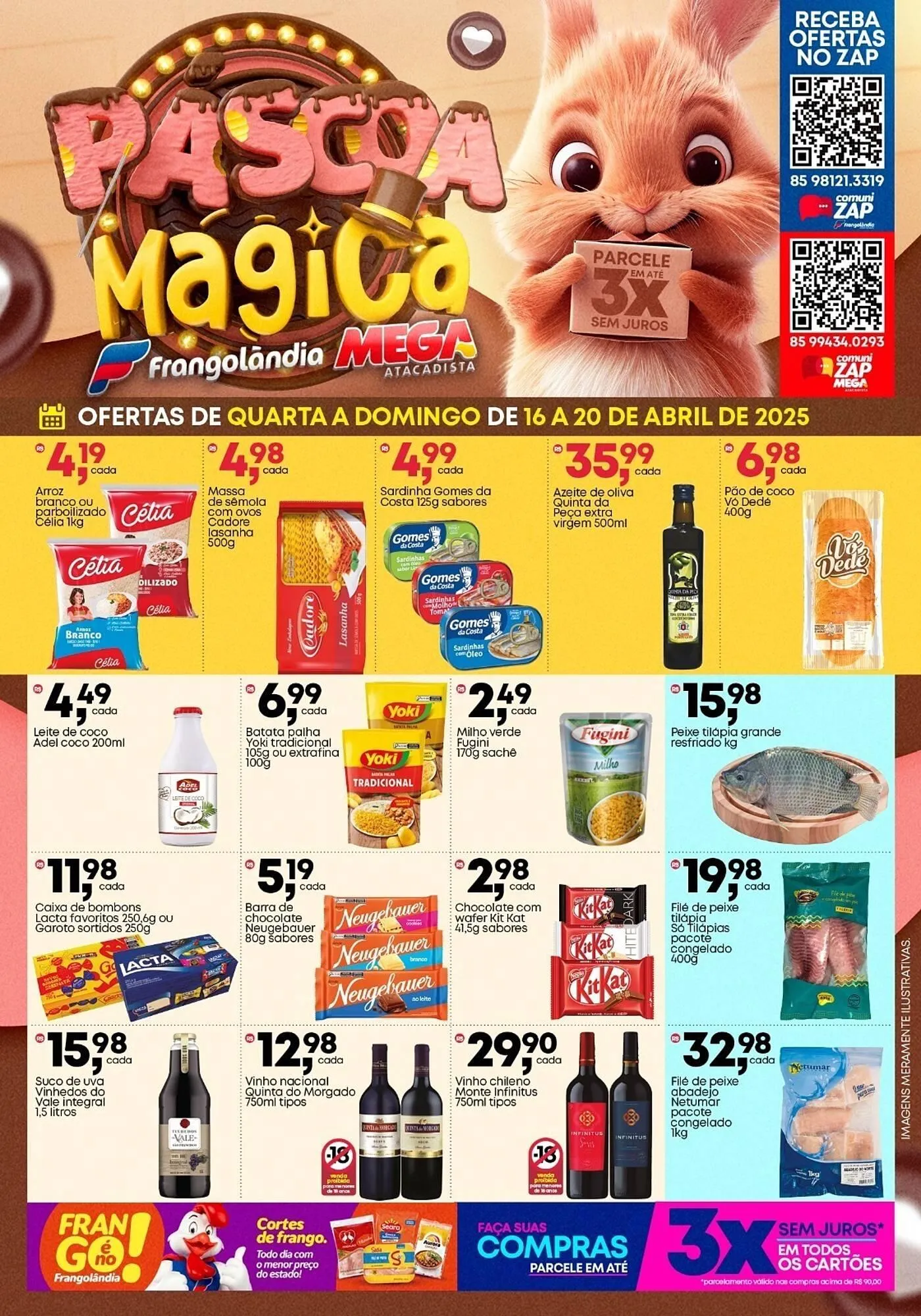 Encarte de Ofertas Frangolândia 15 de abril até 20 de abril 2025 - Pagina 1