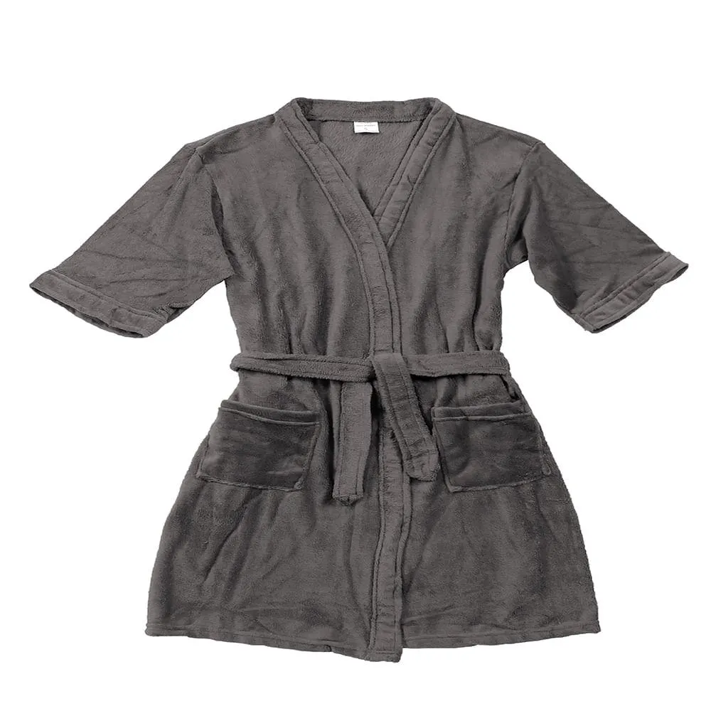 Roupão Kimono Sofisticata Cinza Urbano Microfibra G 43048 - Sofisticata