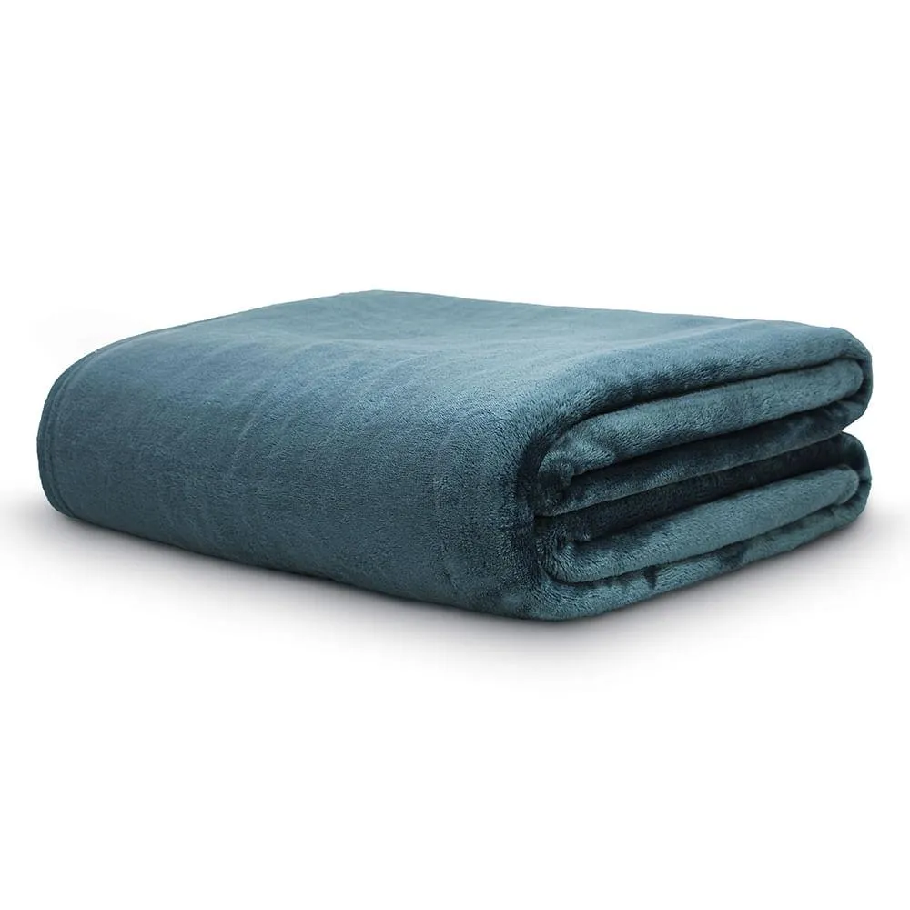 Cobertor Solteiro Velour 100% Microfibra Verde 150x220cm 112593024034 - Camesa