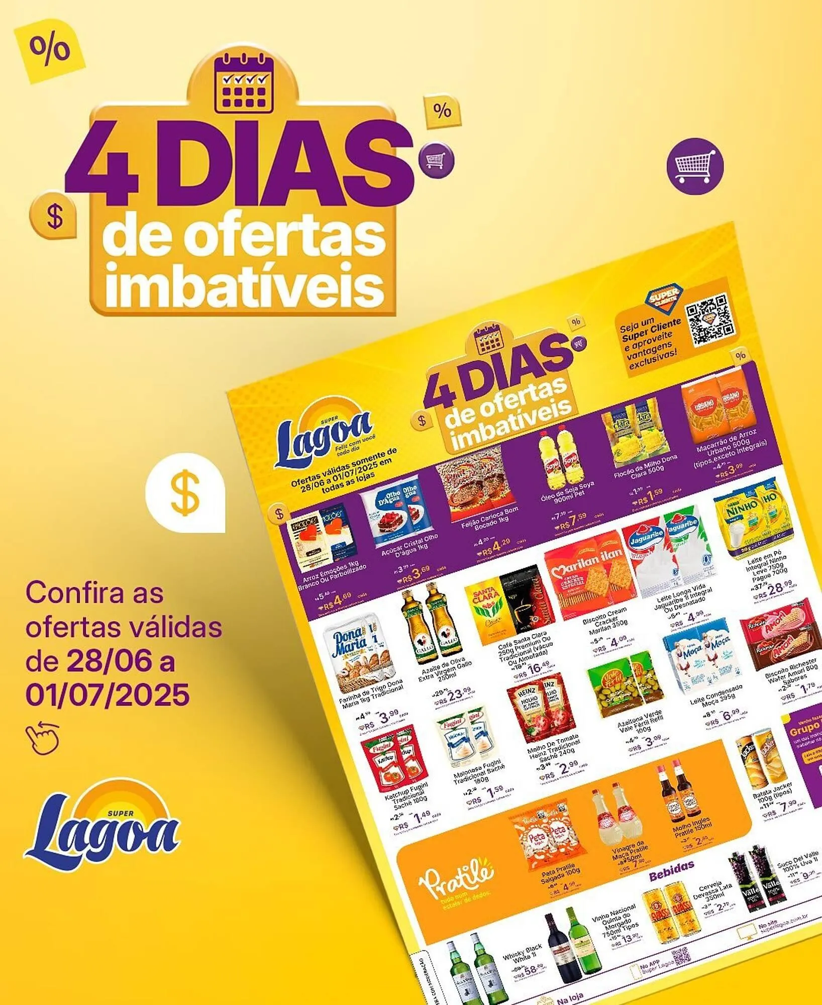Encarte de Catálogo Super Lagoa 28 de junho até 1 de julho 2025 - Pagina 1