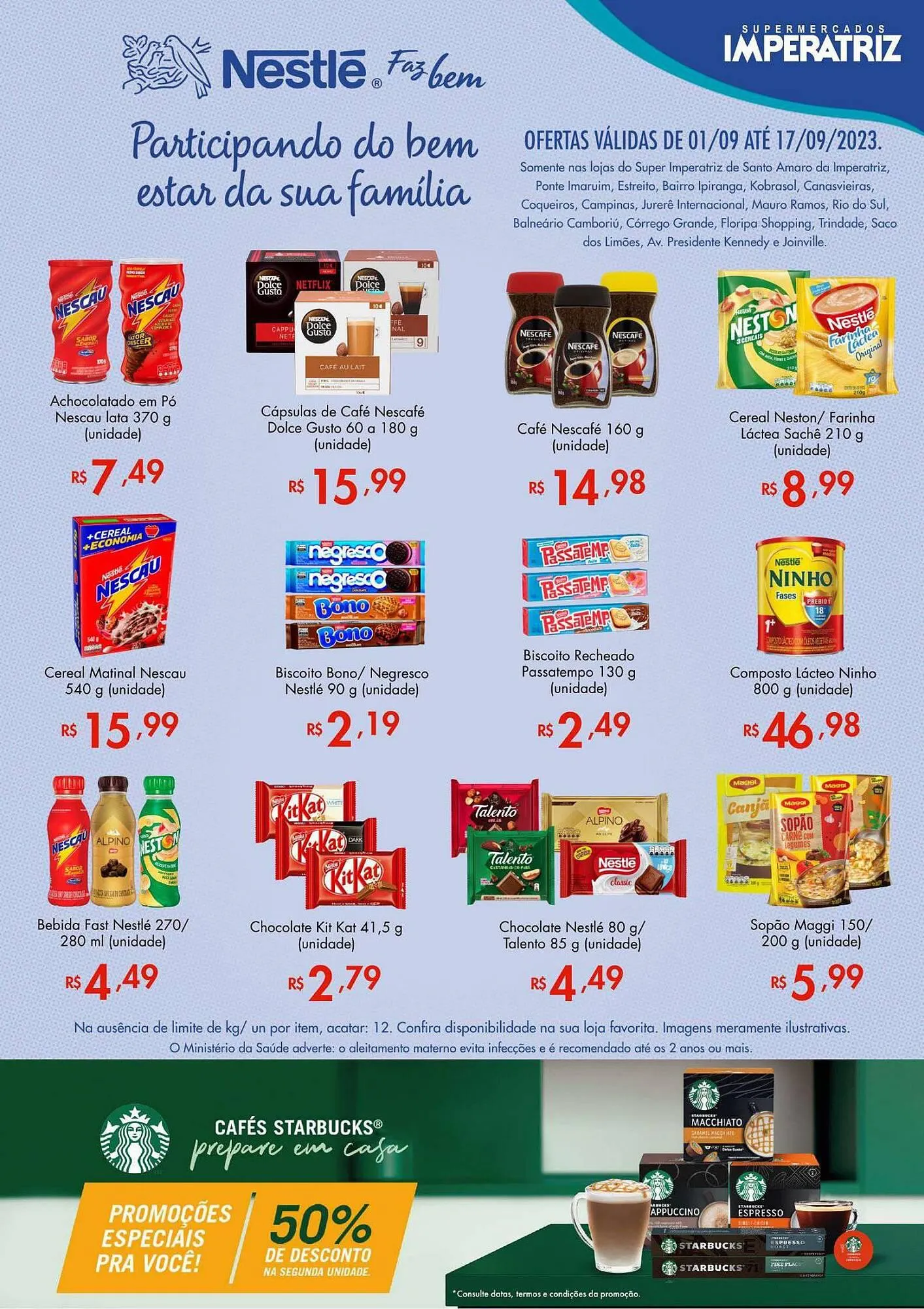 Encarte de Catálogo Supermercados Imperatriz 3 de setembro até 17 de setembro 2023 - Pagina 1