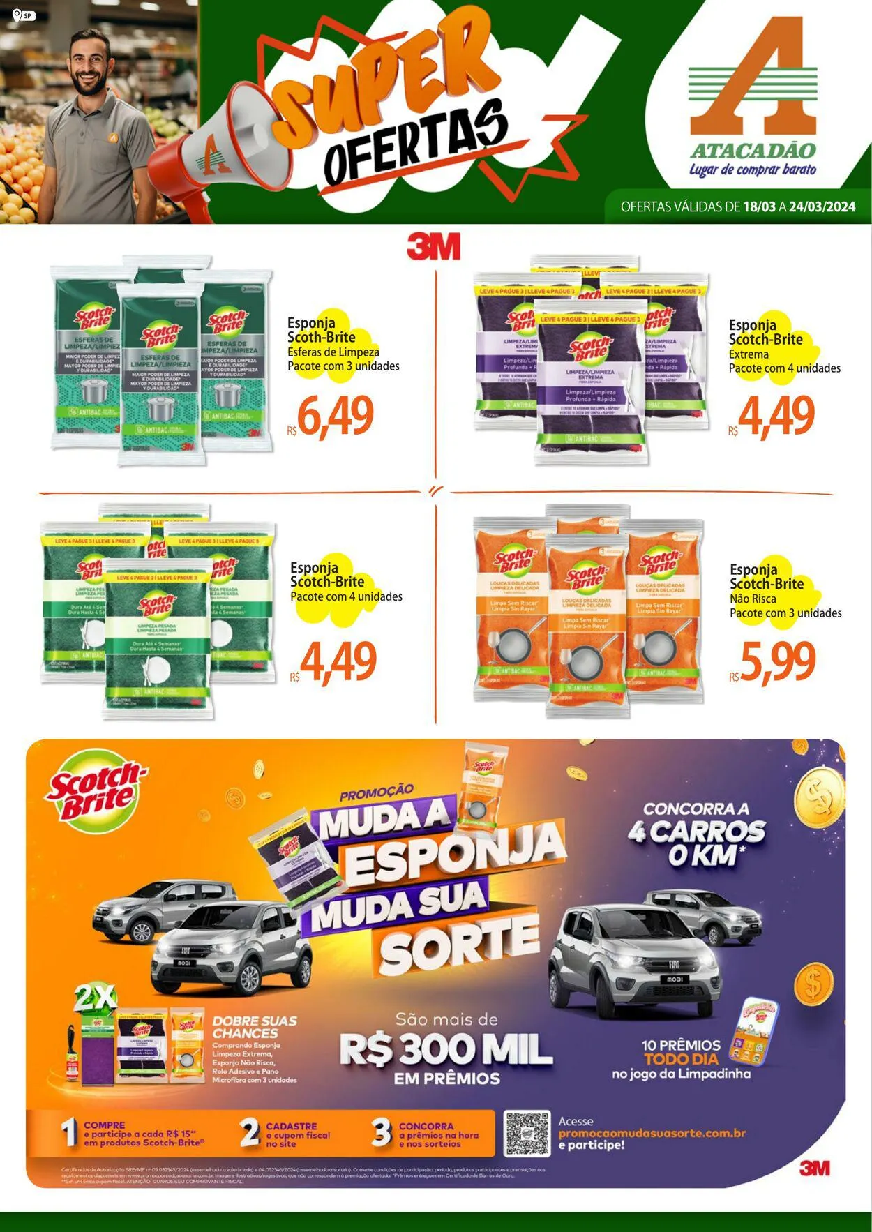 Encarte de Atacadão 20 de março até 24 de março 2024 - Pagina 1