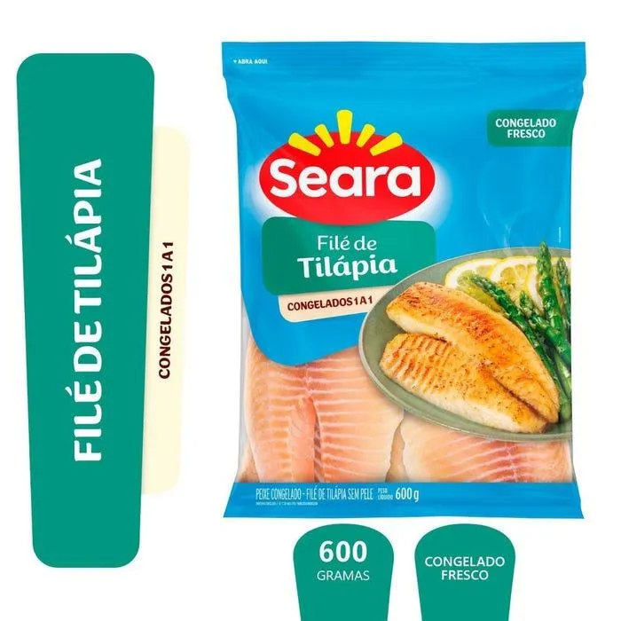 Filé De Tilápia Seara Pescados Iqf 600g